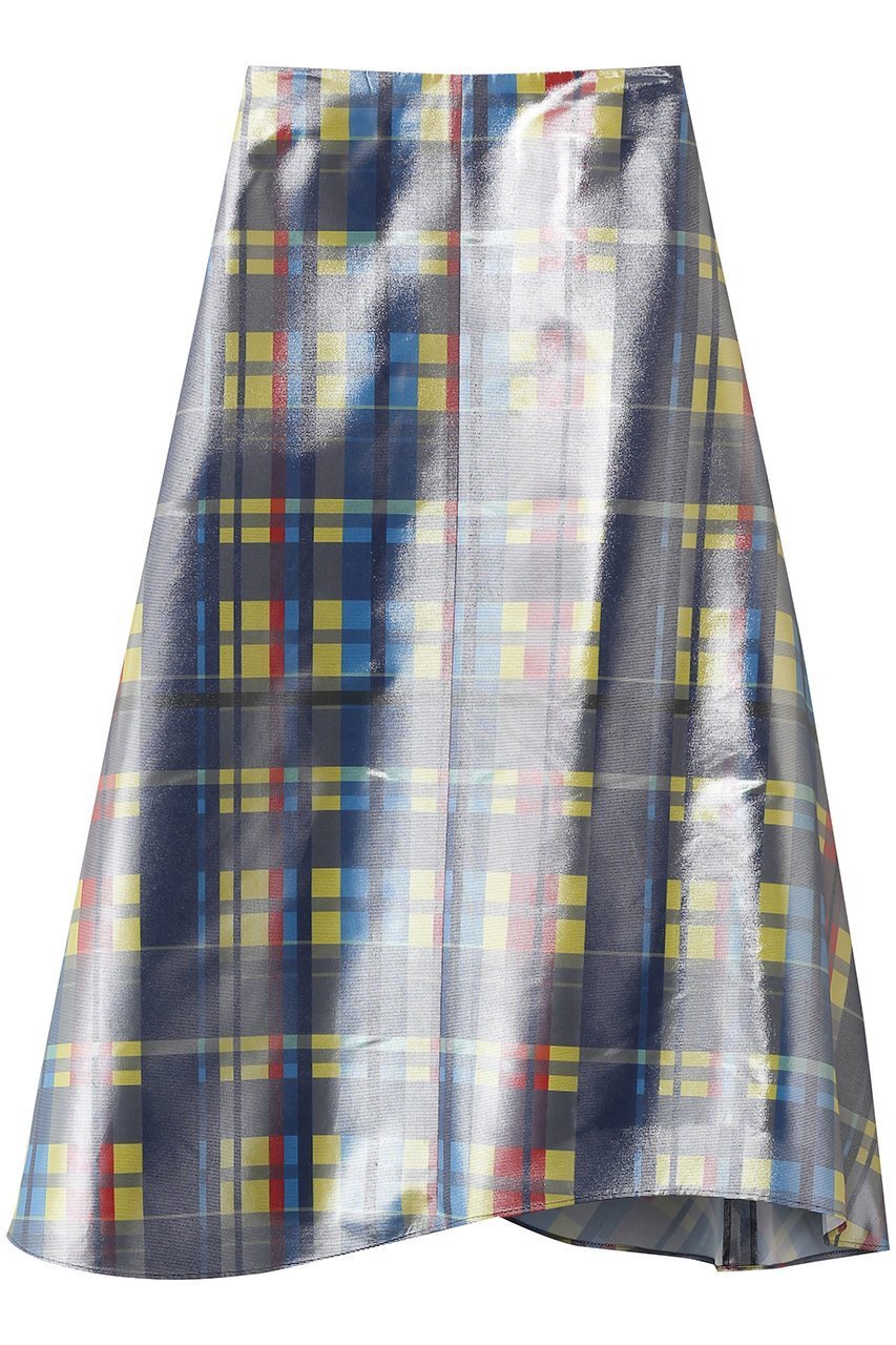 【エンフォルド/ENFOLD】のMINIMAL FLARE-SKIRT インテリア・キッズ・メンズ・レディースファッション・服の通販 founy(ファウニー) 　ファッション　Fashion　レディースファッション　Fashion for Women　スカート　Skirts　ロングスカート　Long Skirts / Maxi & Midi Skirts　クラシック　Classic, Timeless Style　シルバー　Silver, Metallic Silver　スペシャル　Special, Limited Edition　チェック　Check, Plaid, Tartan　パターン　Pattern, Design Print　フレア　Flare, Flared　プリント　Print, Printed Pattern　ロング　Long, Long-Length　マルチカラー|ID: prp329100004895988 ipo3291000000036904904