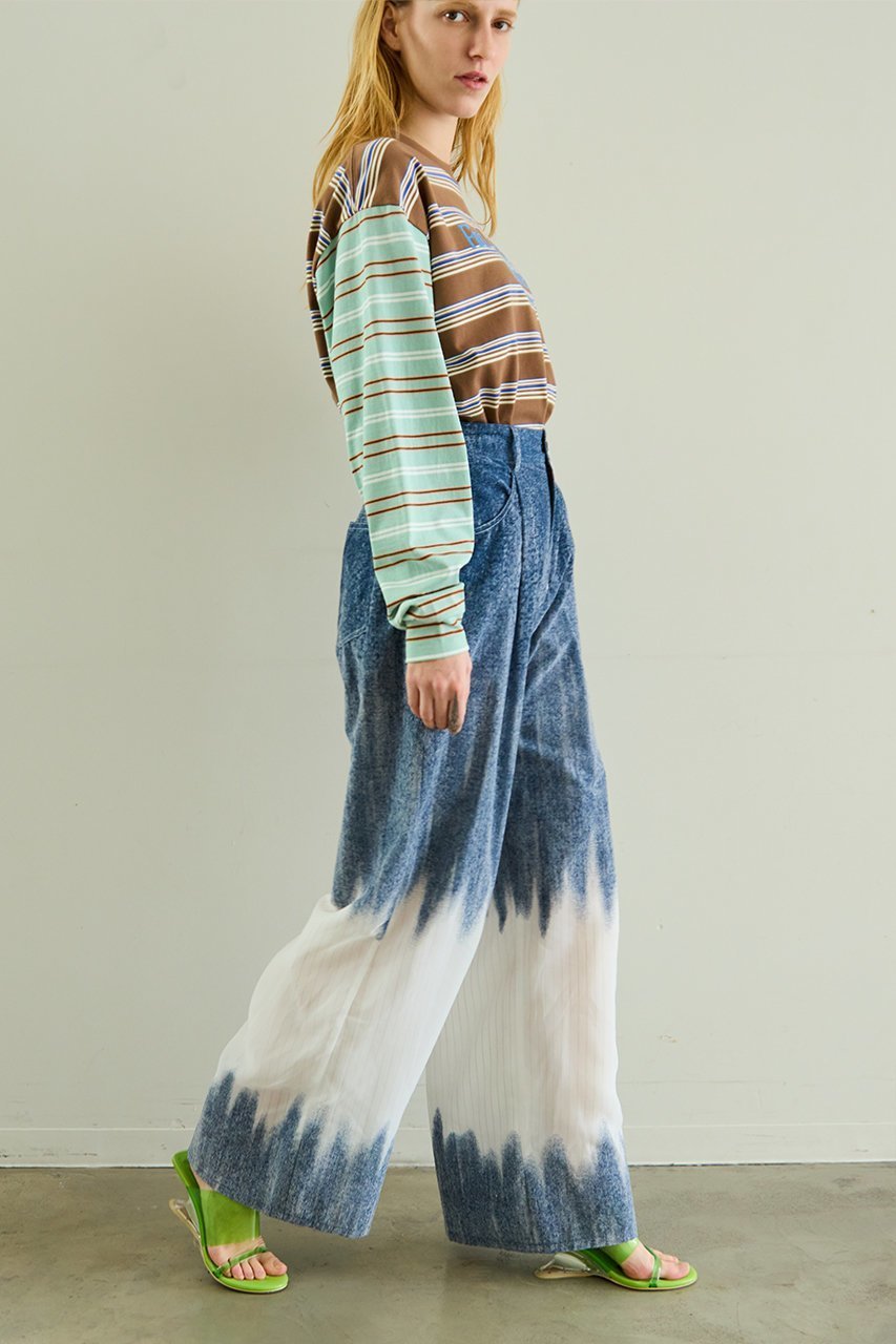 【メゾンスペシャル/MAISON SPECIAL】のFlocky Denim Pants/フロッキーデニムパンツ 大人の最旬トレンドファッション&コーディネート founy(ファウニー) ファッション Fashion レディースファッション Fashion for Women パンツ Pants & Trousers デニムパンツ・ジーンズ・美脚デニム Denim Jeans & Pants デニム Denim, Jeans Material ロング Long, Long-Length ワイド Wide, Wide Fit 夏 Summer 春 Spring S/S・春夏 SS, Spring/Summer, Warm Season other-8|ID: prp329100004896005 ipo3291000000036605517