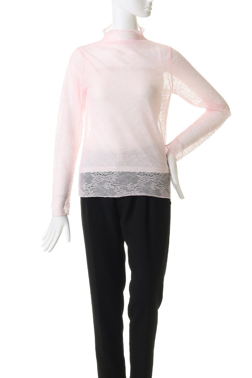 【ルール ロジェット/leur logette】のストレッチレースハイネックトップス 人気、トレンドファッション・服の通販 founy(ファニー) 　ファッション　Fashion　レディースファッション　Fashion for Women　トップス・カットソー　Cut & Sew Tops　シャツ・ブラウス・オフィスカジュアル　Elegant Blouses & Button-Ups　ロングTシャツ・Tシャツ　Longline T-Shirts & Tees　カットソー・ベーシックTシャツ　Cut-and-Sewn Tops / Stretch Tees & Basics　インナー　Innerwear　シンプル　Simple, Minimal　ストレッチ　Stretch, Stretchy Fabric　スリーブ　Sleeve, Long Sleeve / Short Sleeve　ハイネック　High Neck, Mock Neck　フィット　Fit, Slim Fit　フランス　France, French　レース　Lace, Lace Fabric　ロング　Long, Long-Length　other-2|ID: prp329100004896014 ipo3291000000036605649