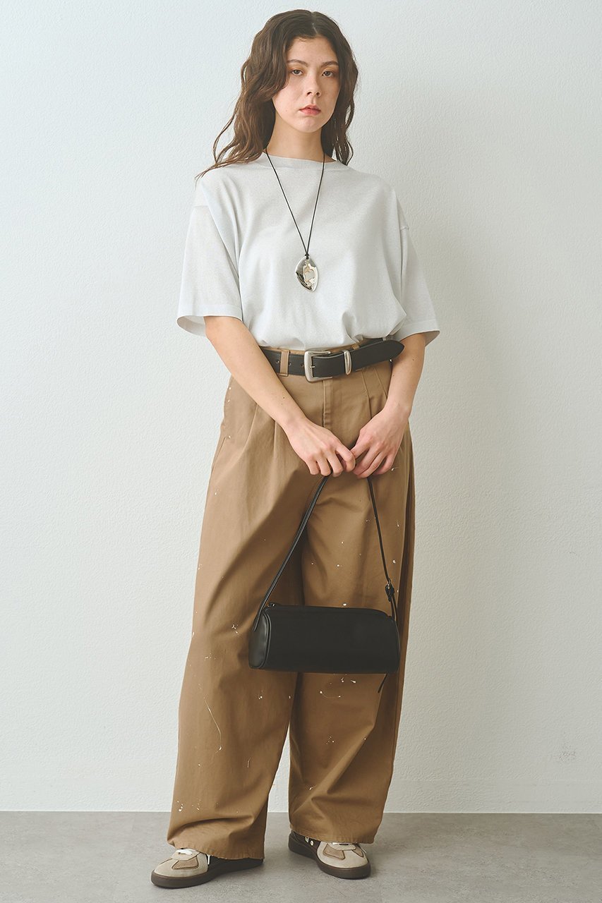 【ウィムガゼット/Whim Gazette】のペイントタックチノパンツ 人気、トレンドファッション・服の通販 founy(ファニー) ファッション Fashion レディースファッション Fashion for Women パンツ Pants & Trousers おすすめ Recommended / Our Picks シンプル Simple, Minimal バランス Balance, Style Balance フランス France, French フロント Front, Front Design ルーズ Loose, Oversized ワイド Wide, Wide Fit 再入荷 Restock / Back in Stock other-5|ID: prp329100004896015 ipo3291000000036605690