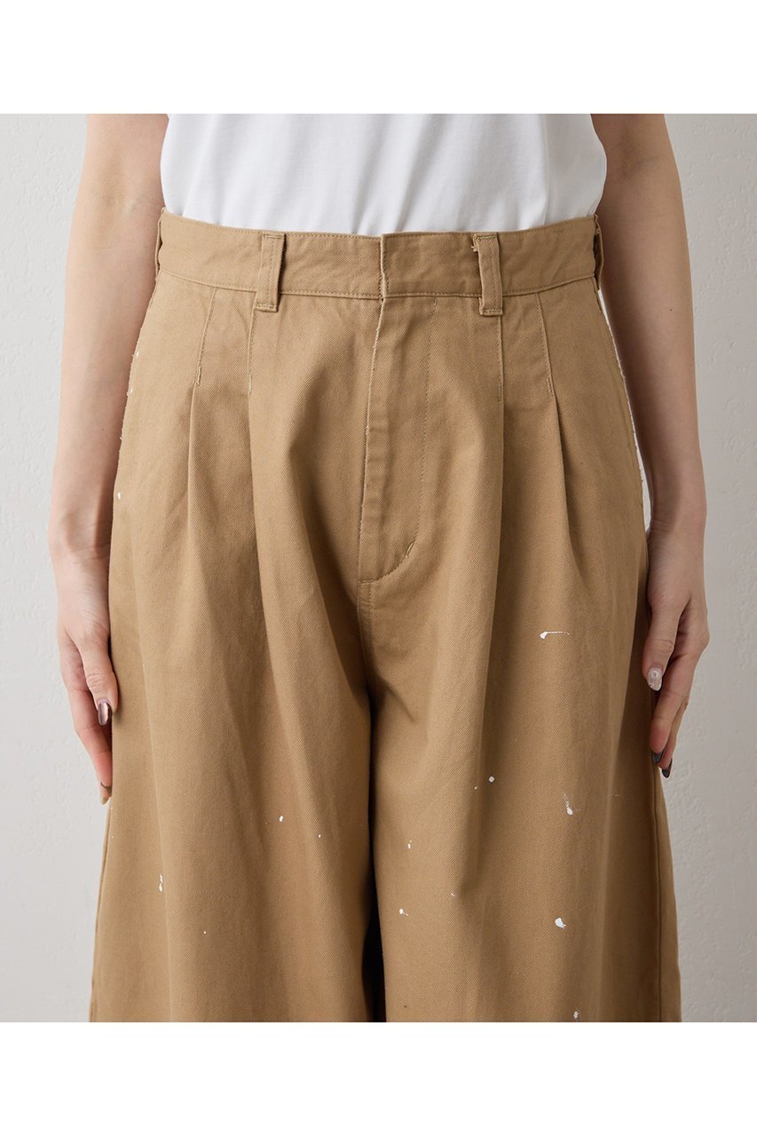 【ウィムガゼット/Whim Gazette】のペイントタックチノパンツ 人気、トレンドファッション・服の通販 founy(ファニー) ファッション Fashion レディースファッション Fashion for Women パンツ Pants & Trousers おすすめ Recommended / Our Picks シンプル Simple, Minimal バランス Balance, Style Balance フランス France, French フロント Front, Front Design ルーズ Loose, Oversized ワイド Wide, Wide Fit 再入荷 Restock / Back in Stock other-8|ID: prp329100004896015 ipo3291000000036605696