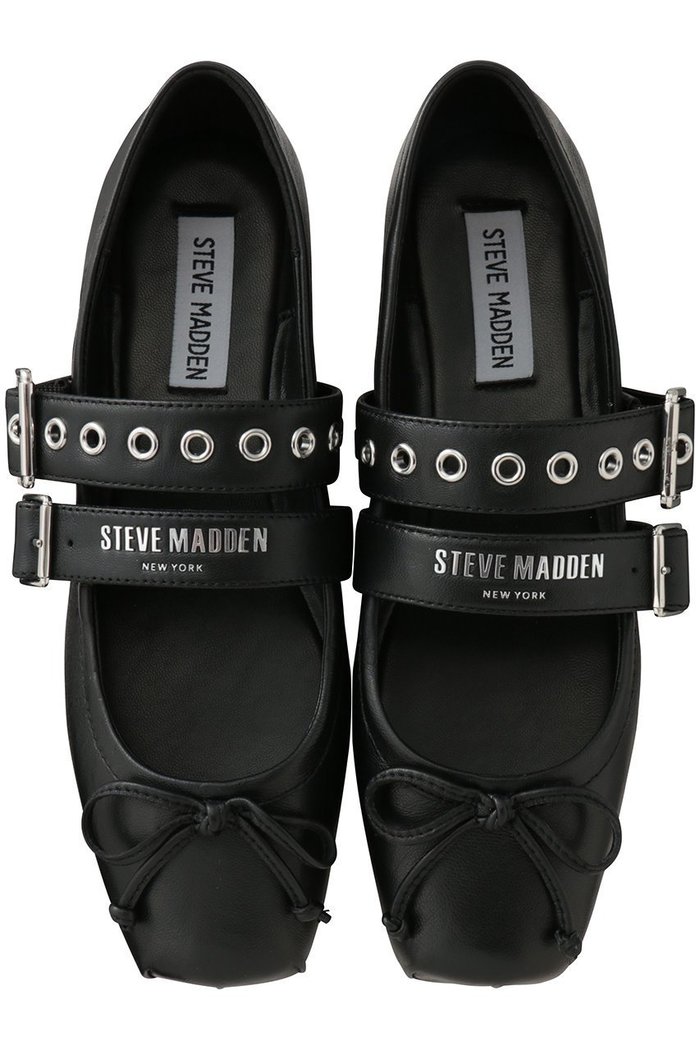 【スティーブマデン/STEVE MADDEN】のCEARA ダブルストラップバレエシューズ インテリア・キッズ・メンズ・レディースファッション・服の通販 founy(ファニー) https://founy.com/ ファッション Fashion レディースファッション Fashion for Women シューズ Shoes, Footwear スタッズ Studs, Metal Accents ダブル Double, Double-Breasted デニム Denim, Jeans Material バレエ Ballet, Ballet Style フィット Fit, Slim Fit フラット Flat, Flat Shoes リボン Ribbon, Bow 定番 Standard, Basic Item |ID: prp329100004896018 ipo3291000000036605733