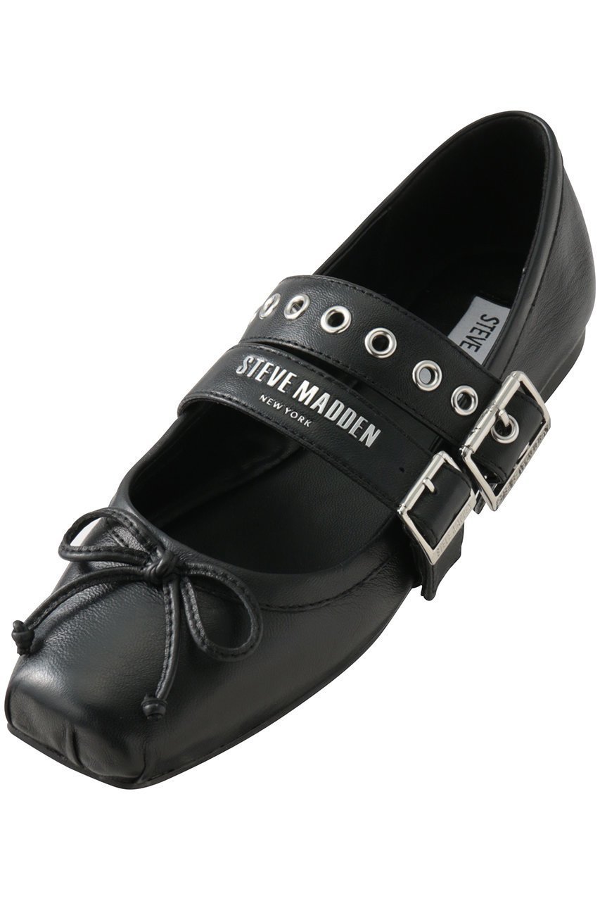 【スティーブマデン/STEVE MADDEN】のCEARA ダブルストラップバレエシューズ 大人の最旬トレンドファッション＆コーディネート founy(ファウニー) 　ファッション　Fashion　レディースファッション　Fashion for Women　シューズ　Shoes, Footwear　スタッズ　Studs, Metal Accents　ダブル　Double, Double-Breasted　デニム　Denim, Jeans Material　バレエ　Ballet, Ballet Style　フィット　Fit, Slim Fit　フラット　Flat, Flat Shoes　リボン　Ribbon, Bow　定番　Standard, Basic Item　other-4|ID: prp329100004896018 ipo3291000000036605742