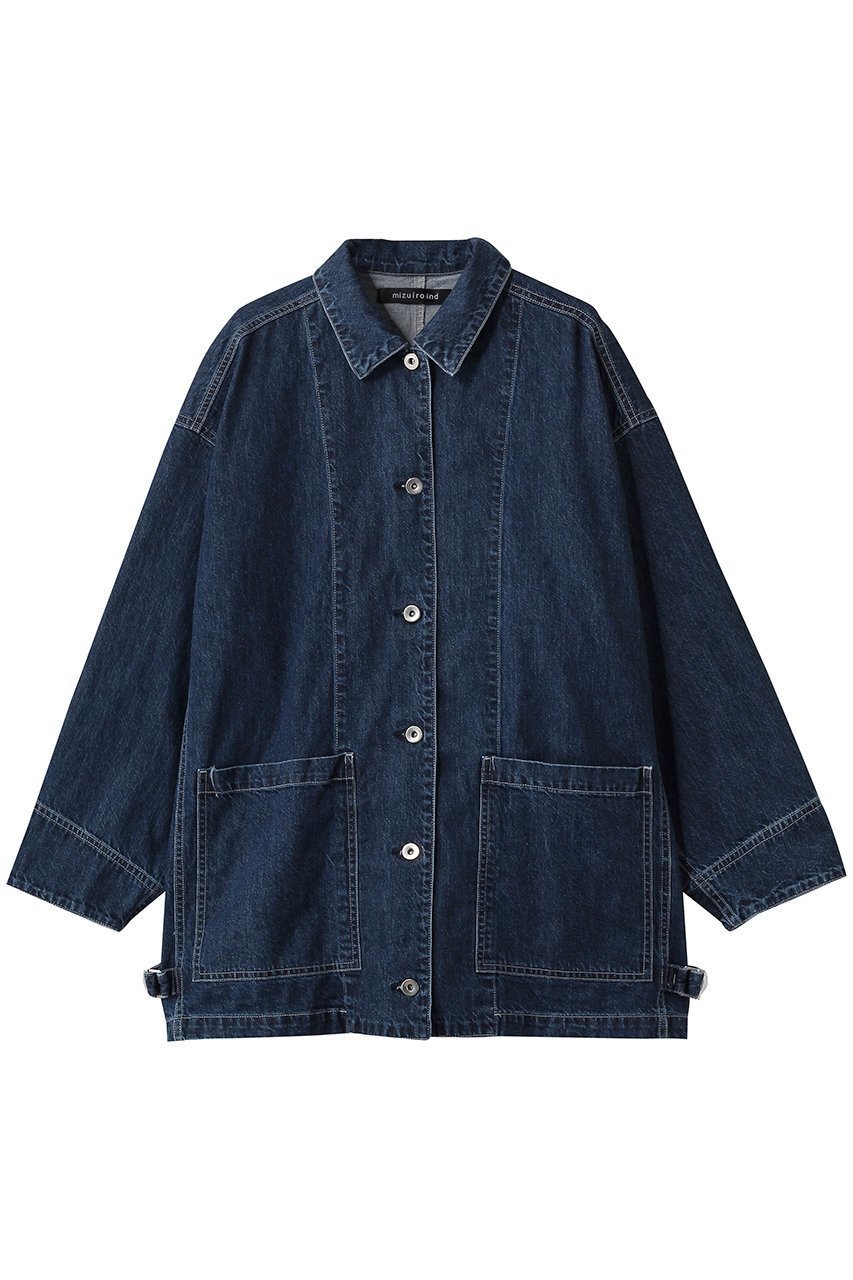 【ミズイロ インド/mizuiro ind】のwide denim coverall カバーオール インテリア・キッズ・メンズ・レディースファッション・服の通販 founy(ファニー) 　ファッション　Fashion　レディースファッション　Fashion for Women　アウター　Coat / Outerwear Collection　レディースジャケット・軽アウター　Jackets　ジャケット　Jacket, Outerwear　スタイリッシュ　Stylish, Fashionable　スリーブ　Sleeve, Long Sleeve / Short Sleeve　デニム　Denim, Jeans Material　ロング　Long, Long-Length　再入荷　Restock / Back in Stock　blueA|ID: prp329100004896044 ipo3291000000036606024