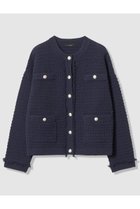 【アルアバイル/allureville】のニットツィードジャケット 大人の最旬トレンドファッション＆コーディネート founy(ファウニー) ファッション Fashion レディースファッション Fashion for Women アウター Coat / Outerwear Collection レディースジャケット・軽アウター Jackets エレガント 上品 Elegant ジャケット Jacket, Outerwear デニム Denim, Jeans Material ドロップ Drop Shoulder, Dropped Style フリンジ Fringe, Tassel ミドル Middle Length, Mid Height リラックス Relax, Relaxed Fit 定番 Standard, Basic Item 春 Spring thumbnail ネイビー|ID: prp329100004896057 ipo3291000000036606217