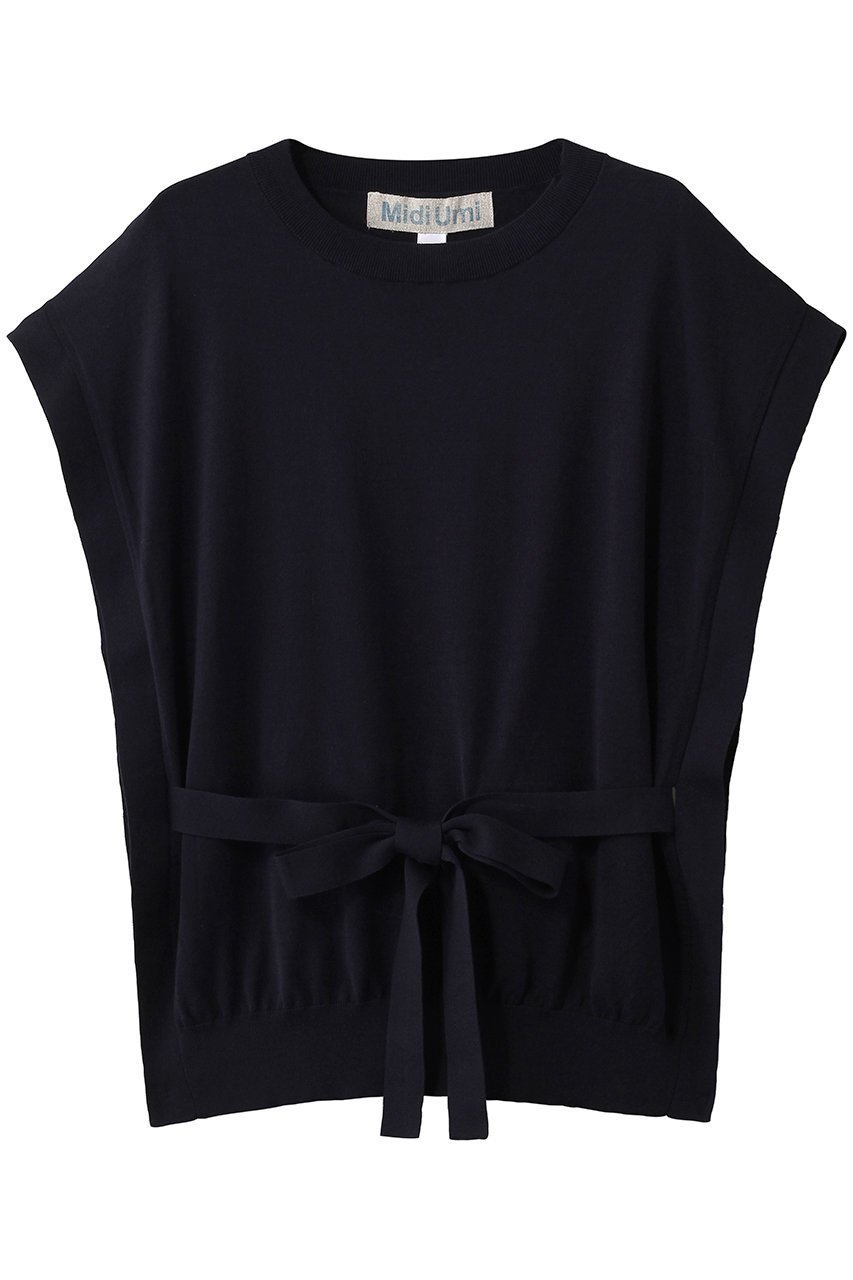 【ミディウミ/MidiUmi】のside ribbon vest ベスト インテリア・キッズ・メンズ・レディースファッション・服の通販 founy(ファウニー) 　ファッション　Fashion　レディースファッション　Fashion for Women　アウター　Coat / Outerwear Collection　レディースジャケット・軽アウター　Jackets　シンプル　Simple, Minimal　ジャケット　Jacket, Outerwear　ベスト　Vest, Waistcoat　ミドル　Middle Length, Mid Height　リボン　Ribbon, Bow　navy|ID: prp329100004896062 ipo3291000000036606282