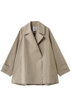 【エブール/ebure】のライトシュリンクコットン ショートコート 人気、トレンドファッション・服の通販 founy(ファニー) ファッション Fashion レディースファッション Fashion for Women アウター Coat / Outerwear Collection コート・ロングコート・ピーコート Long Coats, Peacoats & More おすすめ Recommended / Our Picks ショート Short, Short Length ダブル Double, Double-Breasted ツイル Twist, Twisted Detail ワッシャー Washer, Crinkled Finish 再入荷 Restock / Back in Stock thumbnail ベージュ|ID: prp329100004896064 ipo3291000000036606302