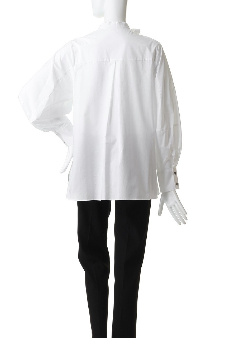 【ランバン オン ブルー/LANVIN en Bleu】のシルキータイプライターボウタイブラウス 人気、トレンドファッション・服の通販 founy(ファニー) 　ファッション　Fashion　レディースファッション　Fashion for Women　トップス・カットソー　Cut & Sew Tops　シャツ・ブラウス・オフィスカジュアル　Elegant Blouses & Button-Ups　スリーブ　Sleeve, Long Sleeve / Short Sleeve　タイプライター　Typewriter Fabric, Crisp Cotton　デニム　Denim, Jeans Material　ロング　Long, Long-Length　エレガント 上品　Elegant　other-4|ID: prp329100004896077 ipo3291000000036606462