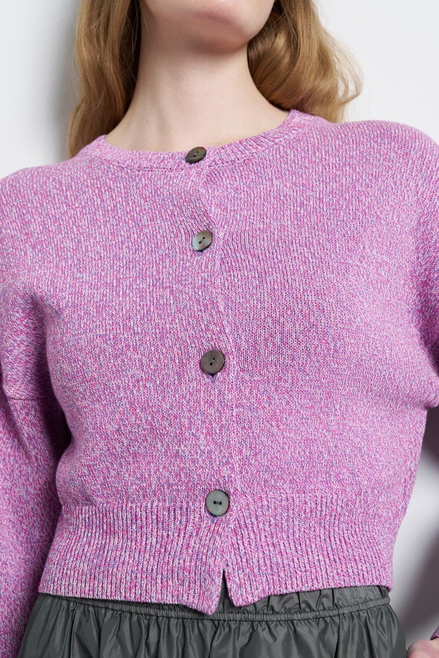 【ランバン オン ブルー/LANVIN en Bleu】のメランジニットカーディガン 人気、トレンドファッション・服の通販 founy(ファニー) 　ファッション　Fashion　レディースファッション　Fashion for Women　トップス・カットソー　Cut & Sew Tops　ニット　Knit Tops & Sweaters　カーディガン・羽織り　Layered Style Cardigans　カーディガン　Cardigan, Knitwear　バランス　Balance, Style Balance　ファブリック　Fabric, Textile　ペーパー　Paper, Kraft Paper　ボトム　Bottoms, Lower Wear　ワイド　Wide, Wide Fit　夏　Summer　新作・新入荷　New Arrivals / New In　春　Spring　S/S・春夏　SS, Spring/Summer, Warm Season　other-4|ID: prp329100004896090 ipo3291000000036606628