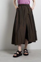 【ランバン オン ブルー/LANVIN en Bleu】のメモリータフタ2WAYスカート 人気、トレンドファッション・服の通販 founy(ファニー) ファッション Fashion レディースファッション Fashion for Women スカート Skirts ロングスカート Long Skirts / Maxi & Midi Skirts シャンブレー Chambray, Denim-Like Fabric シルク Silk, 100% Silk タフタ Taffeta, Structured Fabric ドレープ Drape, Draping Fabric ファブリック Fabric, Textile フロント Front, Front Design ロング Long, Long-Length エレガント 上品 Elegant 新作・新入荷 New Arrivals / New In thumbnail ブラウン|ID: prp329100004896091 ipo3291000000036606642