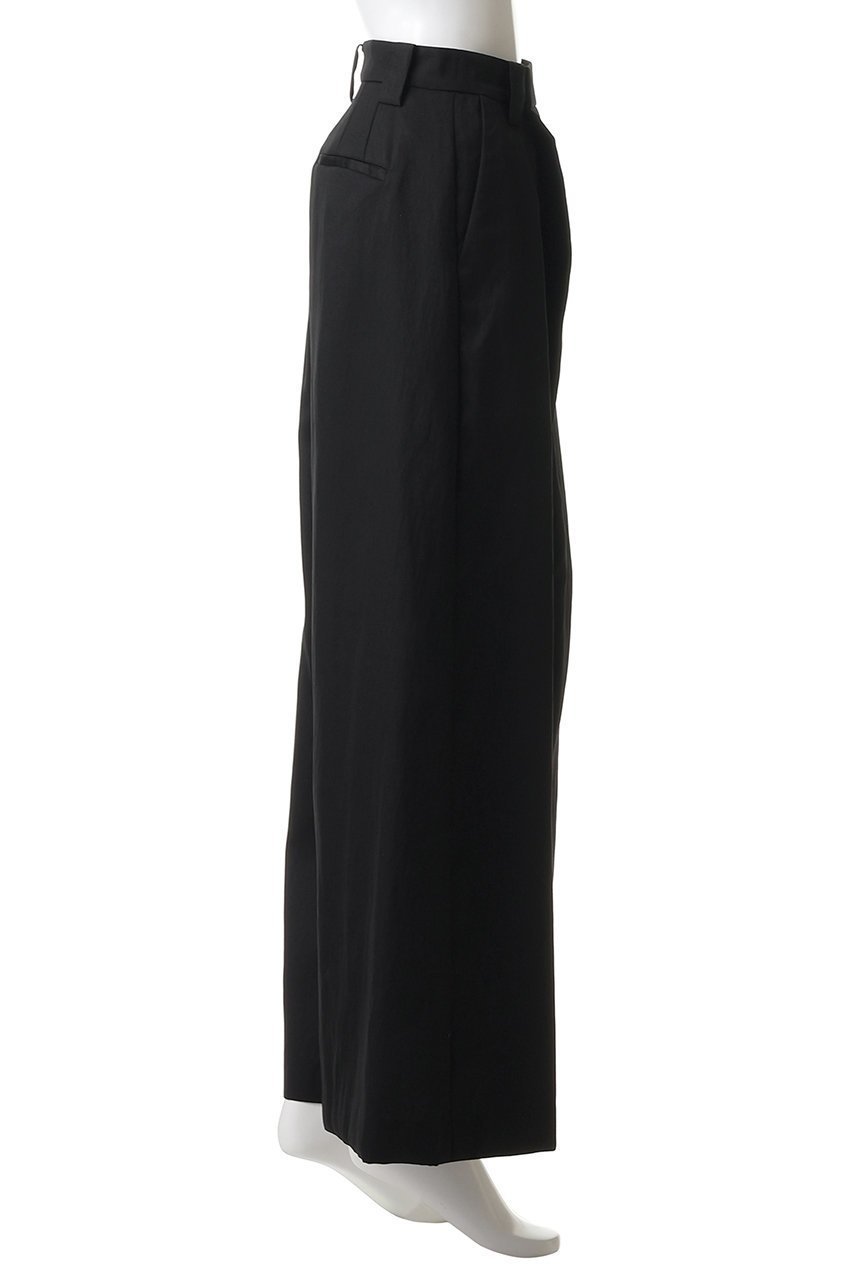 【ランバン オン ブルー/LANVIN en Bleu】のフロントタックツイルワイドパンツ 大人の最旬トレンドファッション＆コーディネート founy(ファウニー) 　ファッション　Fashion　レディースファッション　Fashion for Women　パンツ　Pants & Trousers　シルク　Silk, 100% Silk　ファブリック　Fabric, Textile　フロント　Front, Front Design　other-3|ID: prp329100004896094 ipo3291000000036896953