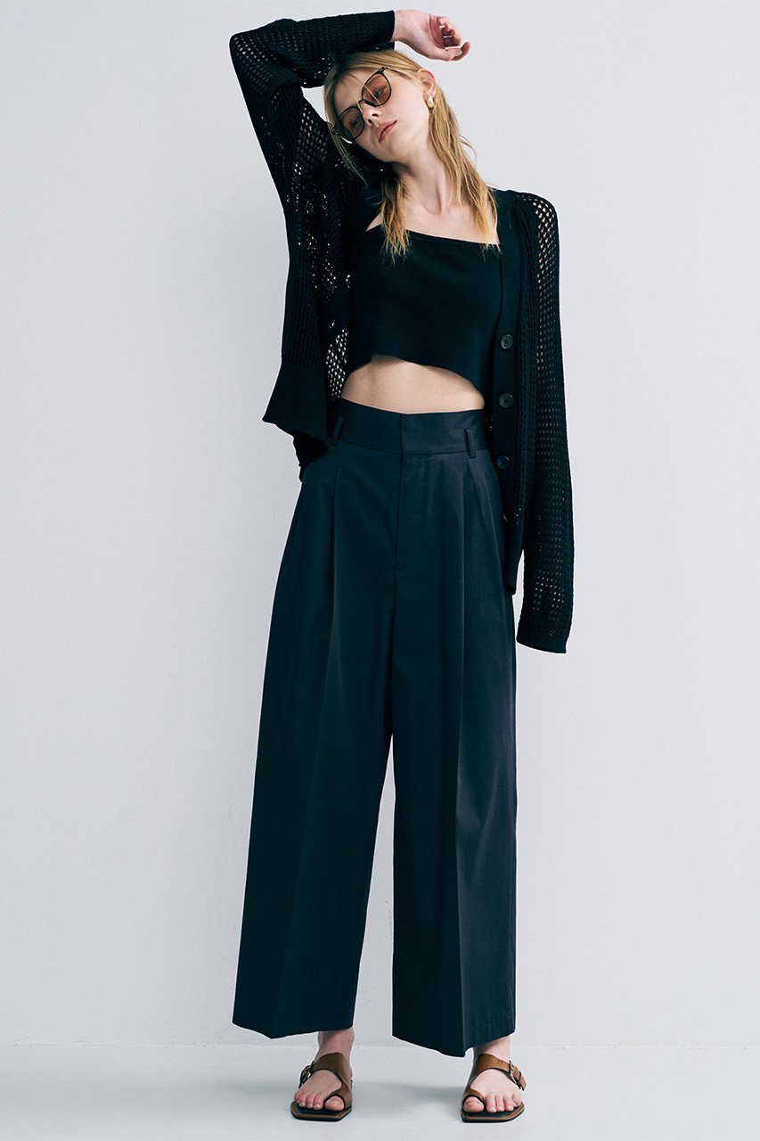 【アンクレイヴ/uncrave】のコットンクロスプレーン ワイドトラウザー 人気、トレンドファッション・服の通販 founy(ファニー) 　ファッション　Fashion　レディースファッション　Fashion for Women　パンツ　Pants & Trousers　サテン　Satin, Glossy Fabric　フロント　Front, Front Design　ブロード　Broadcloth, Fine Cotton　ベーシック　Basic, Essential　other-7|ID: prp329100004896097 ipo3291000000036606704