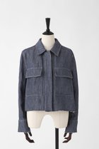 【オーヴィル/EAUVIRE】のダブルリネンデニムシャツジャケット 大人の最旬トレンドファッション&コーディネート founy(ファウニー) ファッション Fashion レディースファッション Fashion for Women アウター Coat / Outerwear Collection レディースジャケット・軽アウター Jackets インディゴ Indigo Denim ジャケット Jacket, Outerwear デニム Denim, Jeans Material バランス Balance, Style Balance フラップ Flap, Flap Pocket ポケット Pocket, Pocket Detail ヨーク Yoke, Yoke Design リネン Linen, Linen Fabric 日本製 Made In Japan thumbnail ネイビー|ID: prp329100004896123 ipo3291000000036606994