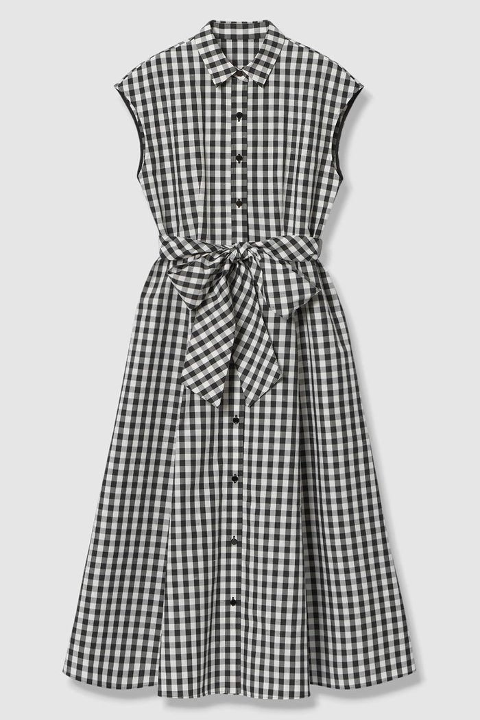 【アルアバイル/allureville】の【LOULOU WILLOUGHBY】スラブギンガムシャツワンピース インテリア・キッズ・メンズ・レディースファッション・服の通販 founy(ファニー) https://founy.com/ ファッション Fashion レディースファッション Fashion for Women ワンピース Dresses シャツワンピース / 1枚で着映えコーデ Shirt Dresses チュニック Tunic Tops & Dresses ギンガム Gingham, Gingham Fabric シルク Silk, 100% Silk スリーブ Sleeve, Long Sleeve / Short Sleeve チェック Check, Plaid, Tartan チュニック Tunic, Long Top バイアス Bias, Diagonal Cut フィット Fit, Slim Fit フレア Flare, Flared フレンチ French, French Style ブロック Block, Solid Block Pattern モノトーン Monotone, Black and White リボン Ribbon, Bow ロング Long, Long-Length エレガント 上品 Elegant 再入荷 Restock / Back in Stock |ID: prp329100004896128 ipo3291000000036904089