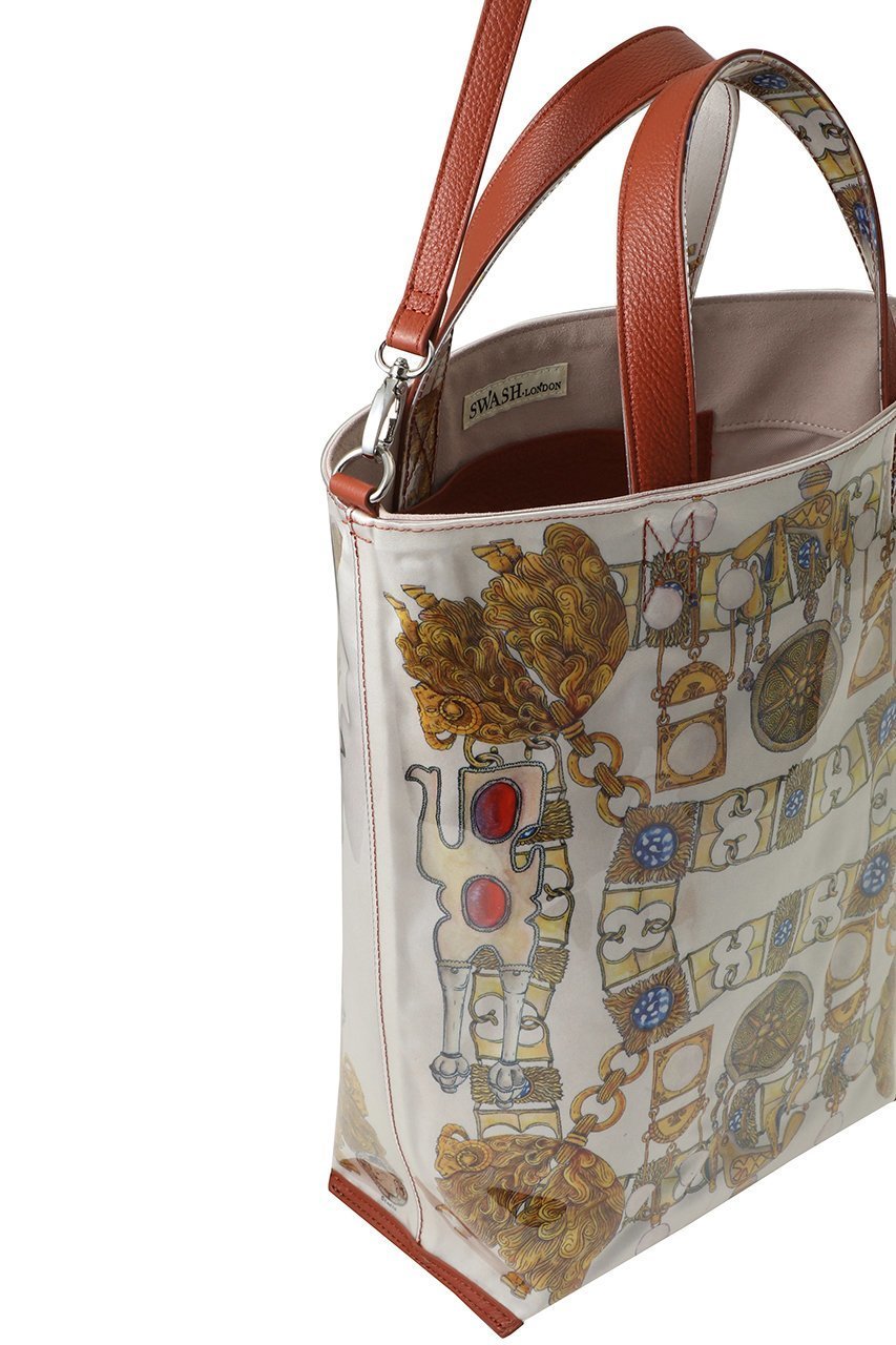 【スウォッシュロンドン/SWASH LONDON】のPVCハンドバッグ(大) 大人の最旬トレンドファッション＆コーディネート founy(ファウニー) 　ファッション　Fashion　レディースファッション　Fashion for Women　バッグ　Bags　グラフィック　Graphic, Graphic Design　リゾート　Resort, Vacation Style　other-4|ID: prp329100004896132 ipo3291000000036607113