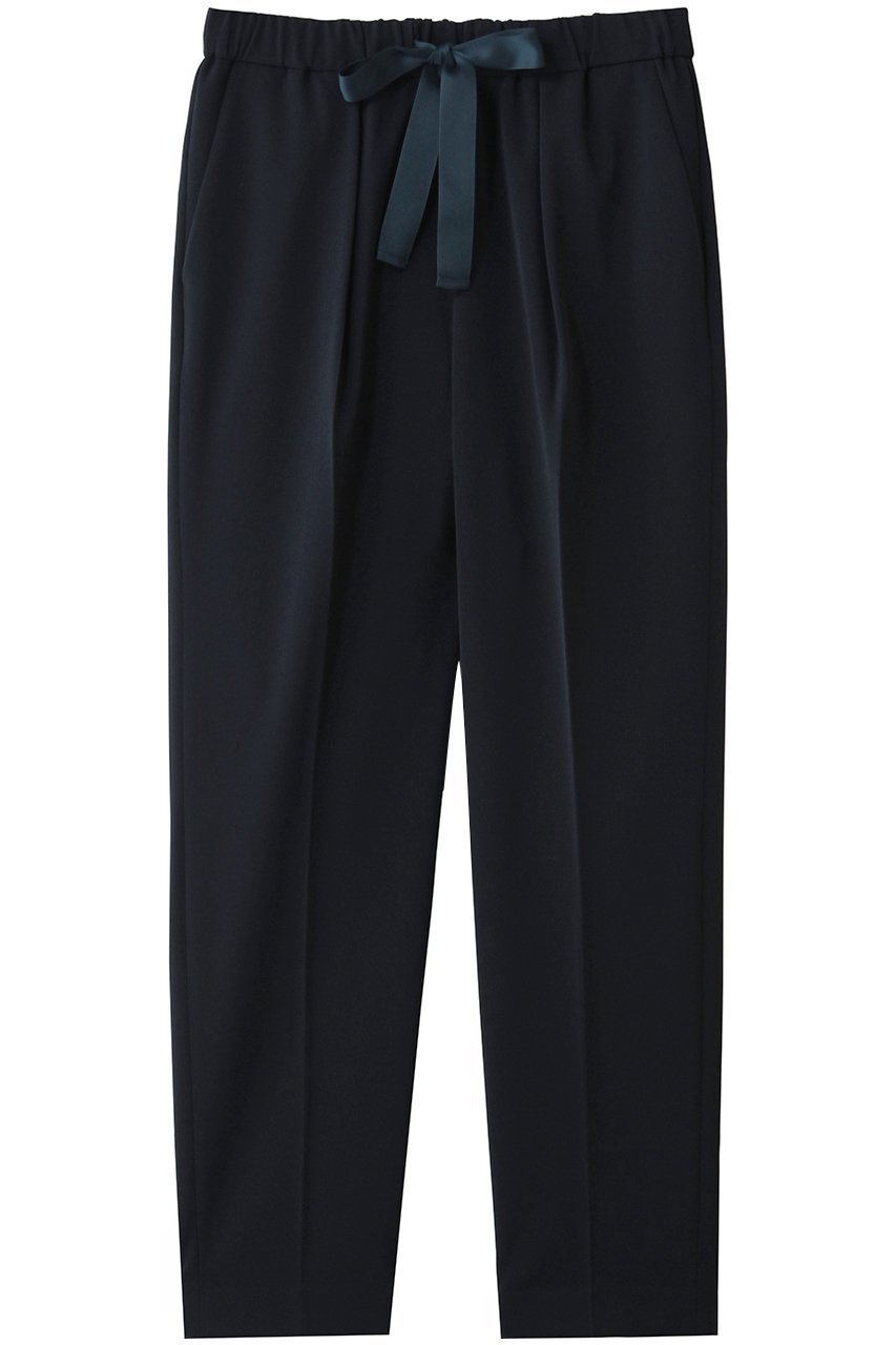 【ティアラ/Tiara】のイージタックパンツ インテリア・キッズ・メンズ・レディースファッション・服の通販 founy(ファニー) ファッション Fashion レディースファッション Fashion for Women パンツ Pants & Trousers サテン Satin, Glossy Fabric ストレッチ Stretch, Stretchy Fabric センター Center, Center Line ドレープ Drape, Draping Fabric リボン Ribbon, Bow エレガント 上品 Elegant 再入荷 Restock / Back in Stock ネイビー|ID: prp329100004896133 ipo3291000000036607121