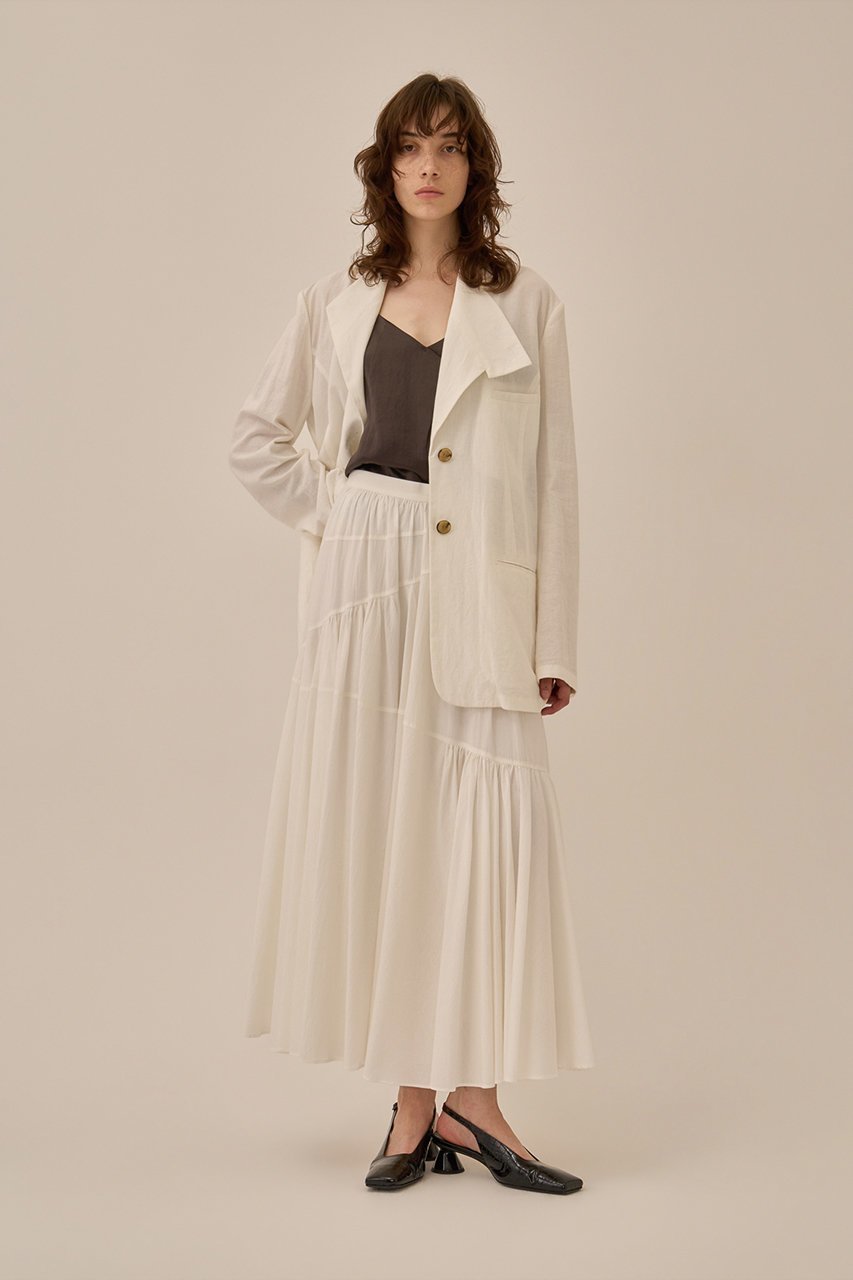 【アキラナカ/AKIRANAKA】のRachele ジャケット 大人の最旬トレンドファッション&コーディネート founy(ファウニー) ファッション Fashion レディースファッション Fashion for Women アウター Coat / Outerwear Collection レディースジャケット・軽アウター Jackets カッティング Cutting Detail ジャケット Jacket, Outerwear モダン Modern, Contemporary リネン Linen, Linen Fabric 再入荷 Restock / Back in Stock other-7|ID: prp329100004896152 ipo3291000000036643619