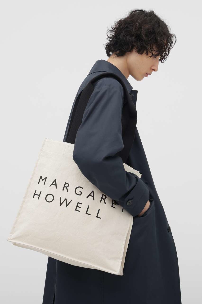 【マーガレット ハウエル/MARGARET HOWELL / MEN】のDRY COTTON CANVAS 大人の最旬トレンドファッション＆コーディネート founy(ファウニー) 　ファッション　Fashion　メンズファッション　Fashion for Men　バッグ　Bags　トートバッグ / 通勤・大容量バッグ　Tote Bags　キャンバス　Canvas, Canvas Fabric　プリント　Print, Printed Pattern　ワッシャー　Washer, Crinkled Finish　other-2|ID: prp329100004896243 ipo3291000000036607901