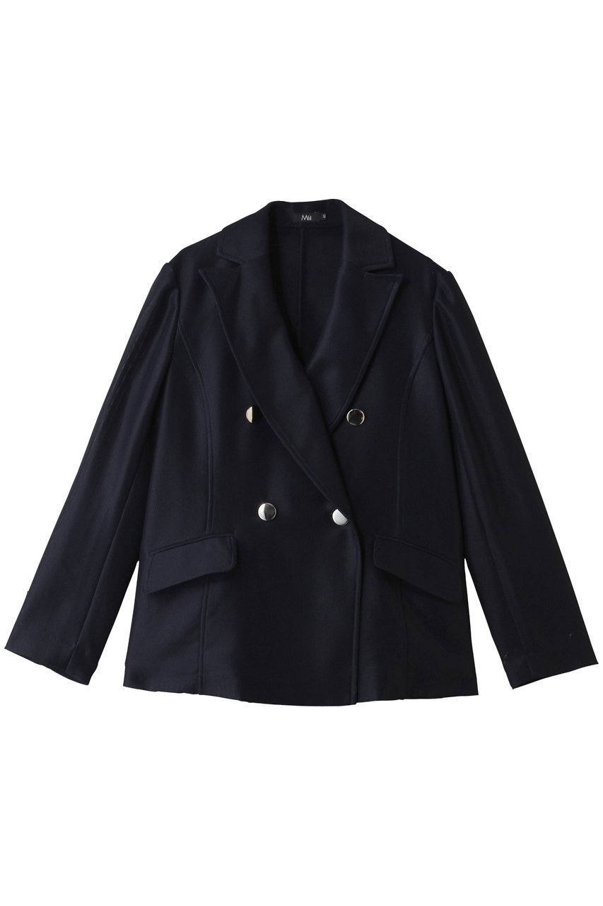 【エムフィル/M Fil】のレノクロス ダブルブレストジャケット インテリア・キッズ・メンズ・レディースファッション・服の通販 founy(ファニー) 　ファッション　Fashion　レディースファッション　Fashion for Women　アウター　Coat / Outerwear Collection　レディースジャケット・軽アウター　Jackets　ウォッシャブル　Machine Washable　シェイプ　Shape, Slim Fit　ジャケット　Jacket, Outerwear　ストレッチ　Stretch, Stretchy Fabric　フィット　Fit, Slim Fit　エレガント 上品　Elegant　新作・新入荷　New Arrivals / New In　洗える　Machine Washable　ネイビー|ID: prp329100004896360 ipo3291000000036609050