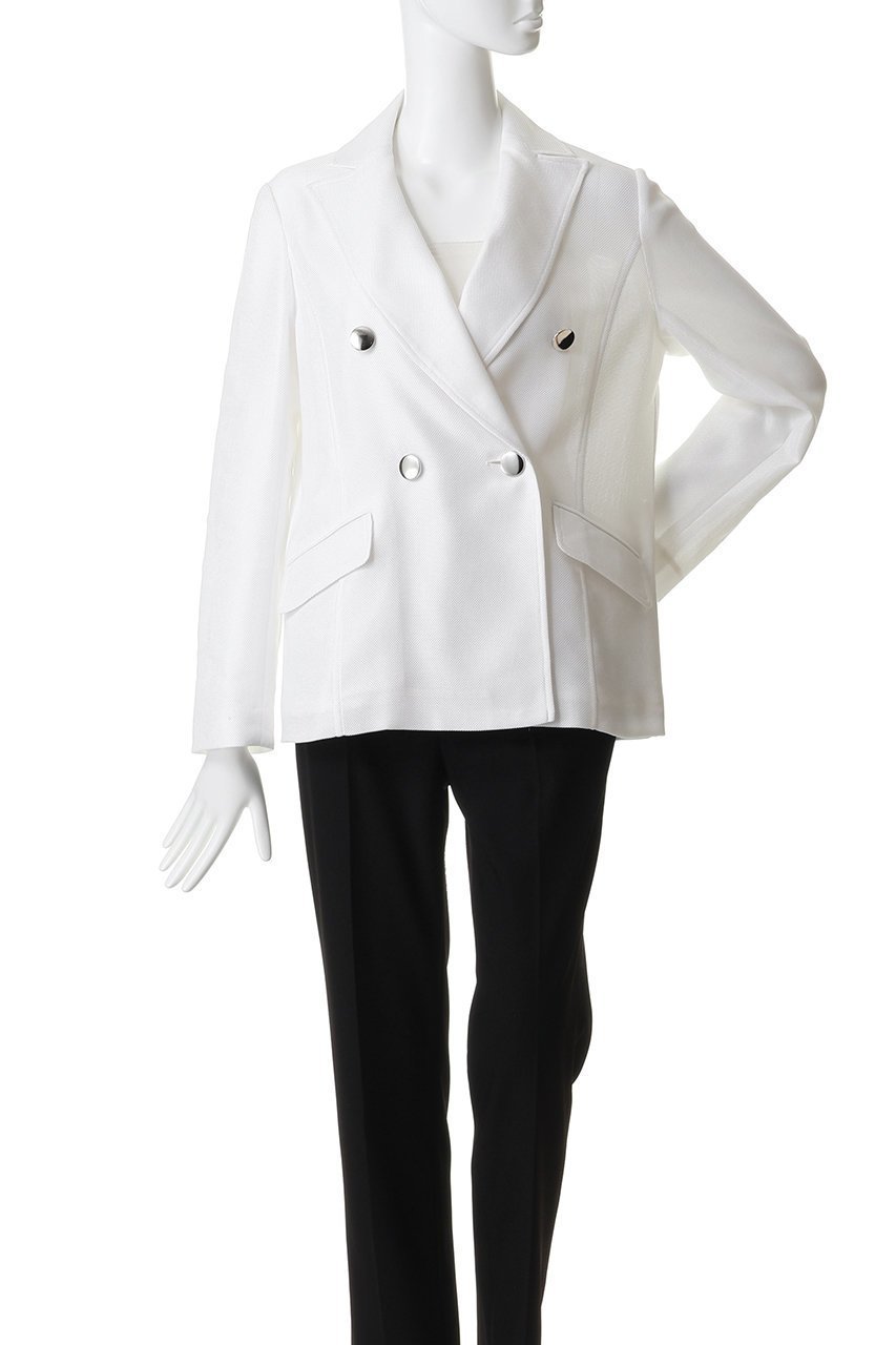 【エムフィル/M Fil】のレノクロス ダブルブレストジャケット 人気、トレンドファッション・服の通販 founy(ファニー) 　ファッション　Fashion　レディースファッション　Fashion for Women　アウター　Coat / Outerwear Collection　レディースジャケット・軽アウター　Jackets　ウォッシャブル　Machine Washable　シェイプ　Shape, Slim Fit　ジャケット　Jacket, Outerwear　ストレッチ　Stretch, Stretchy Fabric　フィット　Fit, Slim Fit　エレガント 上品　Elegant　新作・新入荷　New Arrivals / New In　洗える　Machine Washable　other-2|ID: prp329100004896360 ipo3291000000036638802