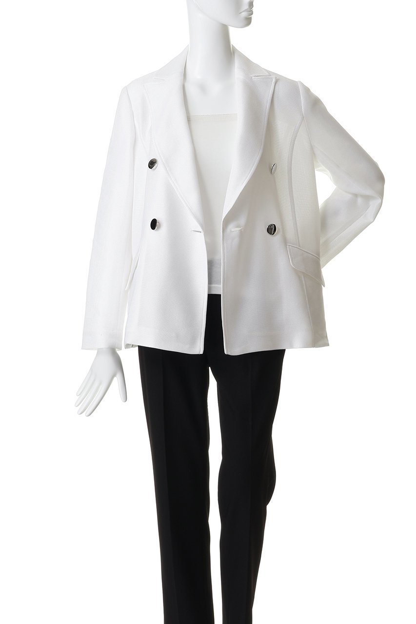 【エムフィル/M Fil】のレノクロス ダブルブレストジャケット 人気、トレンドファッション・服の通販 founy(ファニー) 　ファッション　Fashion　レディースファッション　Fashion for Women　アウター　Coat / Outerwear Collection　レディースジャケット・軽アウター　Jackets　ウォッシャブル　Machine Washable　シェイプ　Shape, Slim Fit　ジャケット　Jacket, Outerwear　ストレッチ　Stretch, Stretchy Fabric　フィット　Fit, Slim Fit　エレガント 上品　Elegant　新作・新入荷　New Arrivals / New In　洗える　Machine Washable　other-7|ID: prp329100004896360 ipo3291000000036638807