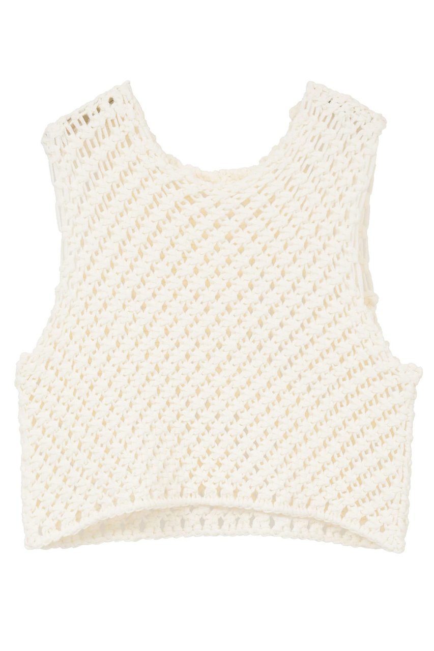 【マルティニーク/martinique】の【l heritage martinique】コットンマクラメノースリーブトップス 人気、トレンドファッション・服の通販 founy(ファニー) 　ファッション　Fashion　レディースファッション　Fashion for Women　トップス・カットソー　Cut & Sew Tops　ニット　Knit Tops & Sweaters　キャミソール&ノースリーブ　Camisoles & Sleeveless Tops　カジュアルプルオーバー・ニットトップス　Pullovers & Knit Tops / Casual Pullovers　おすすめ　Recommended / Our Picks　シンプル　Simple, Minimal　タンク　Tank Top, Sleeveless Top　ハンド　Hand, Handmade　人気　Popular, Best Seller　新作・新入荷　New Arrivals / New In　 other-1|ID: prp329100004896375 ipo3291000000036609183