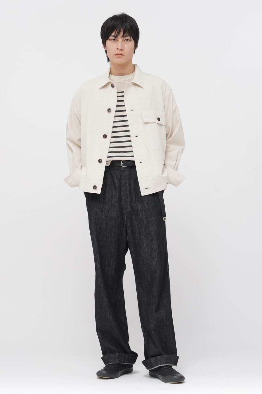 【マーガレット ハウエル/MARGARET HOWELL / MEN】のCANTON BLACK LIGHT DENIM TROUSERS 大人の最旬トレンドファッション＆コーディネート founy(ファウニー) 　ファッション　Fashion　メンズファッション　Fashion for Men　ボトムス　Bottoms　デニムパンツ・ジーンズ　Denim Pants　デニム　Denim, Jeans Material　ネップ　Nepp, Slub Yarn　フィット　Fit, Slim Fit　リラックス　Relax, Relaxed Fit　ワーク　Workwear, Utility Style　ヴィンテージ　Vintage Style　other-8|ID: prp329100004896411 ipo3291000000036609474