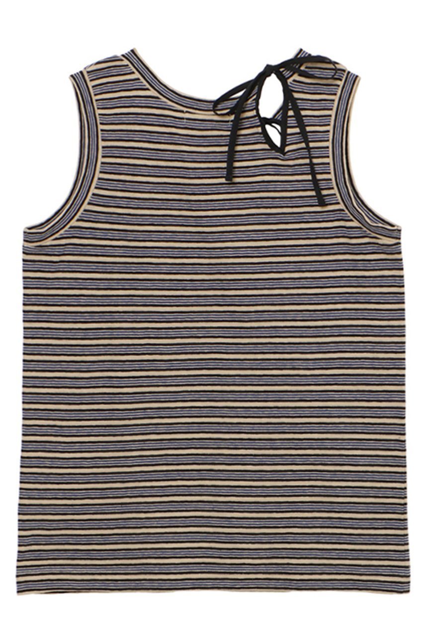 【ミラ ショーン バイ チカ キサダ/mila schon by chika kisada】のスリットリボンタンクトップ 人気、トレンドファッション・服の通販 founy(ファニー) ファッション Fashion レディースファッション Fashion for Women トップス・カットソー Cut & Sew Tops キャミソール&ノースリーブ Camisoles & Sleeveless Tops シャツ・ブラウス・オフィスカジュアル Elegant Blouses & Button-Ups ロングTシャツ・Tシャツ Longline T-Shirts & Tees カットソー・ベーシックTシャツ Cut-and-Sewn Tops / Stretch Tees & Basics インナー Innerwear キャミソール Camisole, Spaghetti Strap Top シンプル Simple, Minimal スリット Slit, Slit Detail タンク Tank Top, Sleeveless Top ボーダー Border, Stripe リボン Ribbon, Bow 新作・新入荷 New Arrivals / New In 無地 Plain, Solid Color other-2|ID: prp329100004896446 ipo3291000000036609688