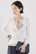 【ザ ストア バイ シー/THE STORE by C】の【COCUCA】ヘンリーリブプルオーバー 人気、トレンドファッション・服の通販 founy(ファニー) ファッション Fashion レディースファッション Fashion for Women トップス・カットソー Cut & Sew Tops シャツ・ブラウス・オフィスカジュアル Elegant Blouses & Button-Ups ロングTシャツ・Tシャツ Longline T-Shirts & Tees カジュアルプルオーバー・ニットトップス Pullovers & Knit Tops / Casual Pullovers カットソー・ベーシックTシャツ Cut-and-Sewn Tops / Stretch Tees & Basics シアー Sheer, See-Through シフォン Chiffon, Lightweight Fabric スリーブ Sleeve, Long Sleeve / Short Sleeve デニム Denim, Jeans Material フィット Fit, Slim Fit ベーシック Basic, Essential ボトム Bottoms, Lower Wear ロング Long, Long-Length 再入荷 Restock / Back in Stock 別注 Limited Edition, Custom Order thumbnail ホワイト|ID: prp329100004896486 ipo3291000000036609931