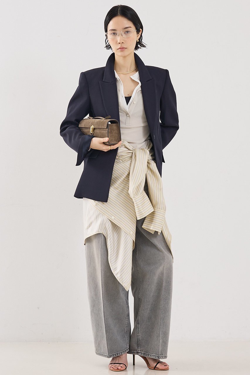 【ザ ストア バイ シー/THE STORE by C】の【COCUCA】ヘンリーリブプルオーバー 人気、トレンドファッション・服の通販 founy(ファニー) 　ファッション　Fashion　レディースファッション　Fashion for Women　トップス・カットソー　Cut & Sew Tops　シャツ・ブラウス・オフィスカジュアル　Elegant Blouses & Button-Ups　ロングTシャツ・Tシャツ　Longline T-Shirts & Tees　カジュアルプルオーバー・ニットトップス　Pullovers & Knit Tops / Casual Pullovers　カットソー・ベーシックTシャツ　Cut-and-Sewn Tops / Stretch Tees & Basics　シアー　Sheer, See-Through　シフォン　Chiffon, Lightweight Fabric　スリーブ　Sleeve, Long Sleeve / Short Sleeve　デニム　Denim, Jeans Material　フィット　Fit, Slim Fit　ベーシック　Basic, Essential　ボトム　Bottoms, Lower Wear　ロング　Long, Long-Length　再入荷　Restock / Back in Stock　別注　Limited Edition, Custom Order　other-7|ID: prp329100004896486 ipo3291000000036638848