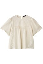 【マックスマーラ/Max Mara】の【Weekend Max Mara】BACINO フラワーハーフスリーブブラウス 人気、トレンドファッション・服の通販 founy(ファニー) ファッション Fashion レディースファッション Fashion for Women トップス・カットソー Cut & Sew Tops シャツ・ブラウス・オフィスカジュアル Elegant Blouses & Button-Ups ロングTシャツ・Tシャツ Longline T-Shirts & Tees カットソー・ベーシックTシャツ Cut-and-Sewn Tops / Stretch Tees & Basics ショート Short, Short Length スリーブ Sleeve, Long Sleeve / Short Sleeve フラワー Flower, Floral リネン Linen, Linen Fabric 夏 Summer 新作・新入荷 New Arrivals / New In 春 Spring thumbnail エクリュ|ID: prp329100004896506 ipo3291000000036610085