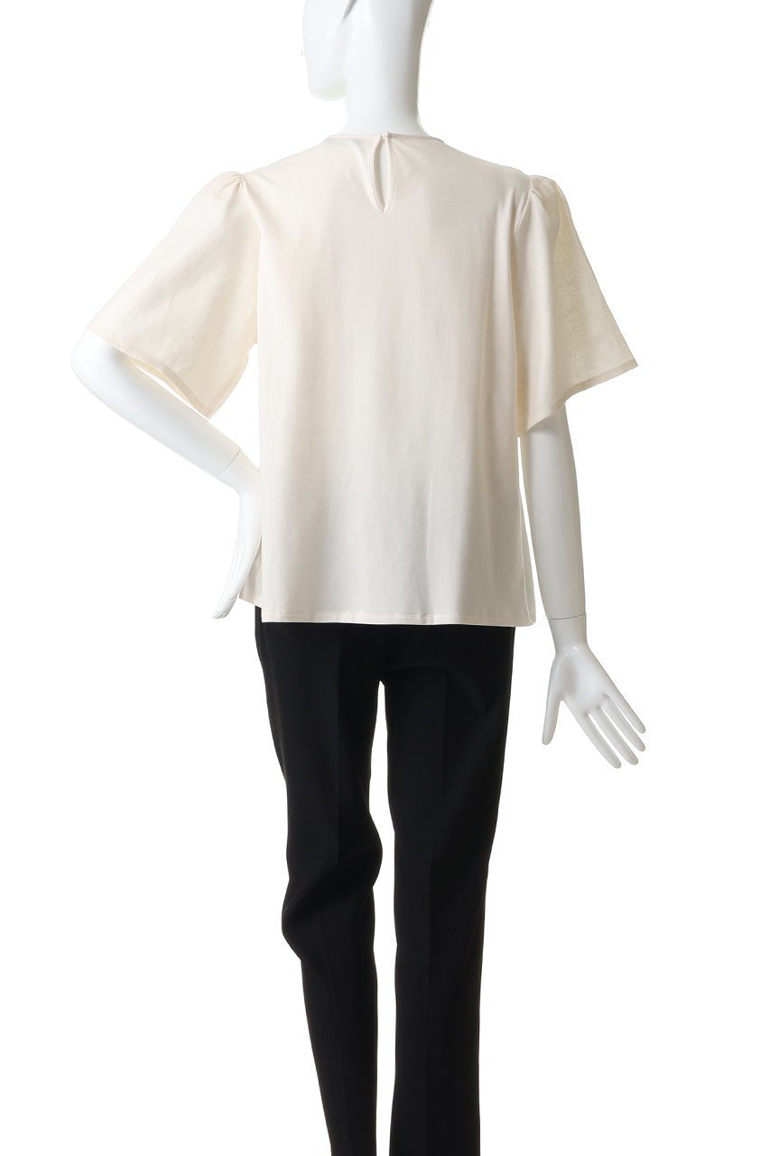 【マックスマーラ/Max Mara】の【Weekend Max Mara】BACINO フラワーハーフスリーブブラウス 人気、トレンドファッション・服の通販 founy(ファニー) 　ファッション　Fashion　レディースファッション　Fashion for Women　トップス・カットソー　Cut & Sew Tops　シャツ・ブラウス・オフィスカジュアル　Elegant Blouses & Button-Ups　ロングTシャツ・Tシャツ　Longline T-Shirts & Tees　カットソー・ベーシックTシャツ　Cut-and-Sewn Tops / Stretch Tees & Basics　ショート　Short, Short Length　スリーブ　Sleeve, Long Sleeve / Short Sleeve　フラワー　Flower, Floral　リネン　Linen, Linen Fabric　夏　Summer　新作・新入荷　New Arrivals / New In　春　Spring　other-4|ID: prp329100004896506 ipo3291000000036610092