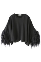 【アユーシ/AAYUSHI】のフェザーフリルカットソー 人気、トレンドファッション・服の通販 founy(ファニー) ファッション Fashion レディースファッション Fashion for Women トップス・カットソー Cut & Sew Tops シャツ・ブラウス・オフィスカジュアル Elegant Blouses & Button-Ups ロングTシャツ・Tシャツ Longline T-Shirts & Tees カットソー・ベーシックTシャツ Cut-and-Sewn Tops / Stretch Tees & Basics インド Indian Textile カットソー Cut and Sewn Top ショルダー Shoulder, Shoulder Strap ショート Short, Short Length シンプル Simple, Minimal スラックス Slacks, Dress Pants スリーブ Sleeve, Long Sleeve / Short Sleeve デニム Denim, Jeans Material ドロップ Drop Shoulder, Dropped Style バランス Balance, Style Balance フェザー Feather, Feather Detail フリル Frill, Ruffle ボックス Boxy, Box Shape 再入荷 Restock / Back in Stock おすすめ Recommended / Our Picks thumbnail ブラック|ID: prp329100004896536 ipo3291000000036610328