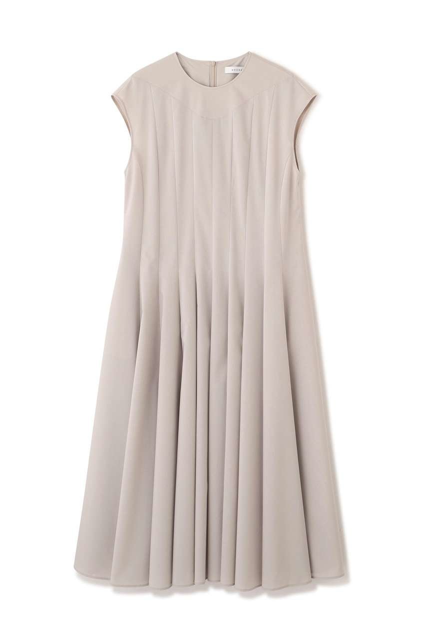 【アドーア/ADORE】のプレーンストレッチワンピース インテリア・キッズ・メンズ・レディースファッション・服の通販 founy(ファニー) 　ファッション　Fashion　レディースファッション　Fashion for Women　ワンピース　Dresses　チュニック　Tunic Tops & Dresses　コンパクト　Compact, Small Size　サマー　Summer, Summer Style　ストレッチ　Stretch, Stretchy Fabric　チュニック　Tunic, Long Top　ドレス　Dress, One-Piece　フレア　Flare, Flared　ロング　Long, Long-Length　夏　Summer　新作・新入荷　New Arrivals / New In　春　Spring　S/S・春夏　SS, Spring/Summer, Warm Season　ベージュ|ID: prp329100004896548 ipo3291000000036610452