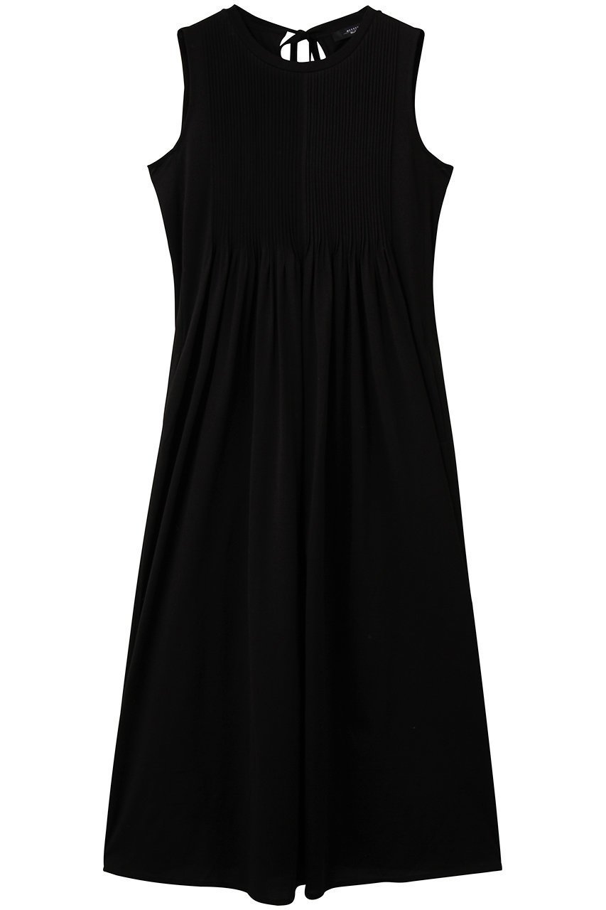 【マックスマーラ/Max Mara】の【Weekend Max Mara】RICORDO ギャザー ノースリーブドレス インテリア・キッズ・メンズ・レディースファッション・服の通販 founy(ファニー) 　ファッション　Fashion　レディースファッション　Fashion for Women　ワンピース　Dresses　フォーマル・パーティードレス・結婚式用ドレス　Elegant & Casual Dresses　チュニック　Tunic Tops & Dresses　ギャザー　Gathered, Ruffled　サマー　Summer, Summer Style　サンダル　Sandals, Summer Shoes　ジャケット　Jacket, Outerwear　チュニック　Tunic, Long Top　ドレス　Dress, One-Piece　ノースリーブ　Sleeveless, No-Sleeve　フラット　Flat, Flat Shoes　リゾート　Resort, Vacation Style　ロング　Long, Long-Length　夏　Summer　新作・新入荷　New Arrivals / New In　春　Spring　S/S・春夏　SS, Spring/Summer, Warm Season　ブラック|ID: prp329100004896565 ipo3291000000036610618