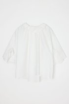 【エンフォルド/ENFOLD】の【4/1 12:00販売開始】HIGH-NECK BLOUSE 人気、トレンドファッション・服の通販 founy(ファニー) ファッション Fashion レディースファッション Fashion for Women トップス・カットソー Cut & Sew Tops シャツ・ブラウス・オフィスカジュアル Elegant Blouses & Button-Ups エレガント 上品 Elegant ギャザー Gathered, Ruffled ショート Short, Short Length シンプル Simple, Minimal スクエア Square, Square Shape スピンドル Spindle, Drawcord スリット Slit, Slit Detail スリーブ Sleeve, Long Sleeve / Short Sleeve タイプライター Typewriter Fabric, Crisp Cotton ドレープ Drape, Draping Fabric ハイネック High Neck, Mock Neck フロント Front, Front Design 新作・新入荷 New Arrivals / New In thumbnail ホワイト|ID: prp329100004896568 ipo3291000000036610639