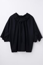 【エンフォルド/ENFOLD】の【4/1 12:00販売開始】HIGH-NECK BLOUSE 人気、トレンドファッション・服の通販 founy(ファニー) ファッション Fashion レディースファッション Fashion for Women トップス・カットソー Cut & Sew Tops シャツ・ブラウス・オフィスカジュアル Elegant Blouses & Button-Ups エレガント 上品 Elegant ギャザー Gathered, Ruffled ショート Short, Short Length シンプル Simple, Minimal スクエア Square, Square Shape スピンドル Spindle, Drawcord スリット Slit, Slit Detail スリーブ Sleeve, Long Sleeve / Short Sleeve タイプライター Typewriter Fabric, Crisp Cotton ドレープ Drape, Draping Fabric ハイネック High Neck, Mock Neck フロント Front, Front Design 新作・新入荷 New Arrivals / New In thumbnail ダークネイビー|ID: prp329100004896568 ipo3291000000036610641