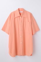 【エンフォルド/ENFOLD】のHALF-SLEEVES BOX SHIRT 大人の最旬トレンドファッション＆コーディネート founy(ファウニー) ファッション Fashion レディースファッション Fashion for Women トップス・カットソー Cut & Sew Tops シャツ・ブラウス・オフィスカジュアル Elegant Blouses & Button-Ups なめらか Smooth, Silky Texture ショート Short, Short Length シンプル Simple, Minimal スリーブ Sleeve, Long Sleeve / Short Sleeve ポケット Pocket, Pocket Detail 春 Spring thumbnail オレンジ|ID: prp329100004896570 ipo3291000000036904604