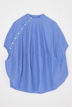 【エンフォルド/ENFOLD】の【4/1 12:00販売開始】GLOBE P.O 人気、トレンドファッション・服の通販 founy(ファニー) ファッション Fashion レディースファッション Fashion for Women トップス・カットソー Cut & Sew Tops シャツ・ブラウス・オフィスカジュアル Elegant Blouses & Button-Ups アシンメトリー Asymmetrical Style エレガント 上品 Elegant ストライプ Stripe, Striped Pattern スリーブ Sleeve, Long Sleeve / Short Sleeve ドレープ Drape, Draping Fabric ロング Long, Long-Length 新作・新入荷 New Arrivals / New In thumbnail ブルー|ID: prp329100004896574 ipo3291000000036610694