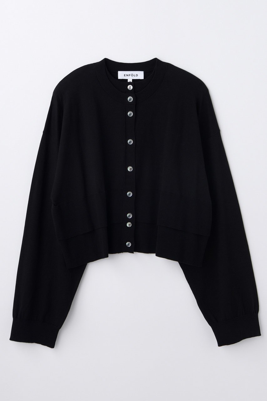 【エンフォルド/ENFOLD】の【4/1 12:00販売開始】LAYERED-LIKE-HEM CARDIGAN 人気、トレンドファッション・服の通販 founy(ファニー) ファッション Fashion レディースファッション Fashion for Women トップス・カットソー Cut & Sew Tops カーディガン・羽織り Layered Style Cardigans シャツ・ブラウス・オフィスカジュアル Elegant Blouses & Button-Ups なめらか Smooth, Silky Texture カーディガン Cardigan, Knitwear スリーブ Sleeve, Long Sleeve / Short Sleeve フロント Front, Front Design ロング Long, Long-Length エレガント 上品 Elegant 新作・新入荷 New Arrivals / New In other-1|ID: prp329100004896580 ipo3291000000036610757