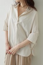 【ウィムガゼット/Whim Gazette】の【Drawing Numbers】スキッパーシャツ ベージュ|ID:prp329100004896589