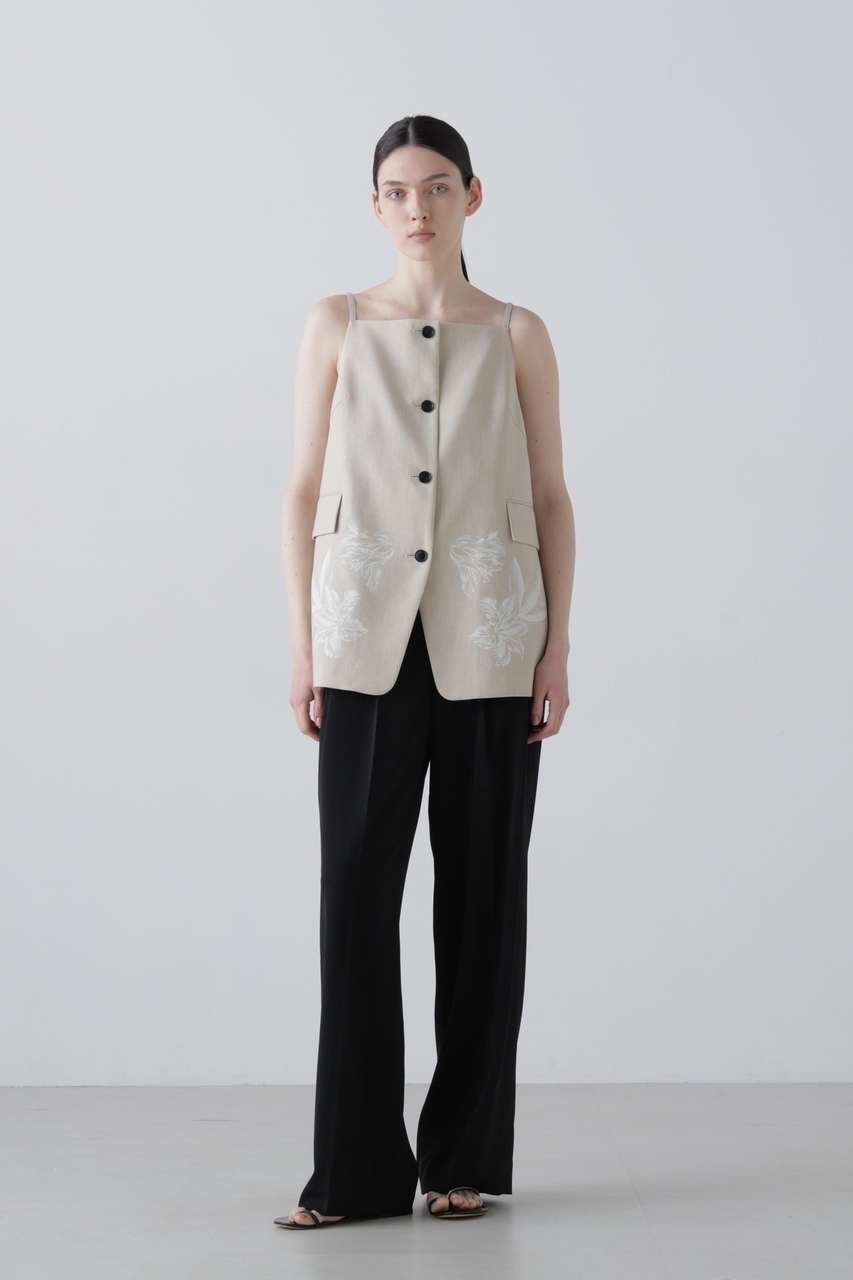 【アドーア/ADORE】のドライハイブリッドブラウス 人気、トレンドファッション・服の通販 founy(ファニー) 　ファッション　Fashion　レディースファッション　Fashion for Women　トップス・カットソー　Cut & Sew Tops　キャミソール&ノースリーブ　Camisoles & Sleeveless Tops　シャツ・ブラウス・オフィスカジュアル　Elegant Blouses & Button-Ups　オックス　Oxford Fabric　ジャケット　Jacket, Outerwear　セットアップ　Set-Up, Coordinated Outfit　ノースリーブ　Sleeveless, No-Sleeve　フラワー　Flower, Floral　プリント　Print, Printed Pattern　マニッシュ　Mannish, Boyish　ミックス　Mix, Mixed Style　ラップ　Wrap, Wrap Design　ラバー　Rubber, Rubber Sole　新作・新入荷　New Arrivals / New In　other-2|ID: prp329100004896594 ipo3291000000036610877