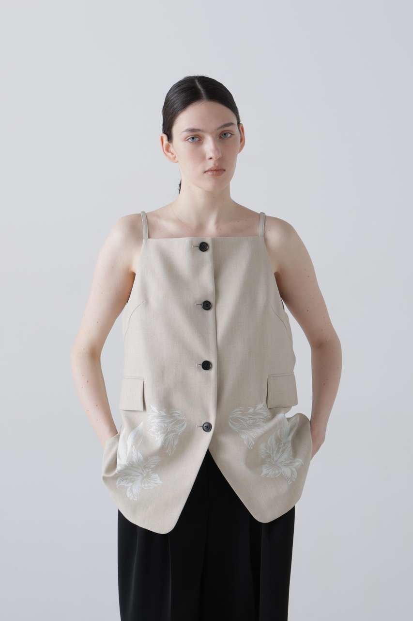 【アドーア/ADORE】のドライハイブリッドブラウス 人気、トレンドファッション・服の通販 founy(ファニー) 　ファッション　Fashion　レディースファッション　Fashion for Women　トップス・カットソー　Cut & Sew Tops　キャミソール&ノースリーブ　Camisoles & Sleeveless Tops　シャツ・ブラウス・オフィスカジュアル　Elegant Blouses & Button-Ups　オックス　Oxford Fabric　ジャケット　Jacket, Outerwear　セットアップ　Set-Up, Coordinated Outfit　ノースリーブ　Sleeveless, No-Sleeve　フラワー　Flower, Floral　プリント　Print, Printed Pattern　マニッシュ　Mannish, Boyish　ミックス　Mix, Mixed Style　ラップ　Wrap, Wrap Design　ラバー　Rubber, Rubber Sole　新作・新入荷　New Arrivals / New In　other-4|ID: prp329100004896594 ipo3291000000036610880