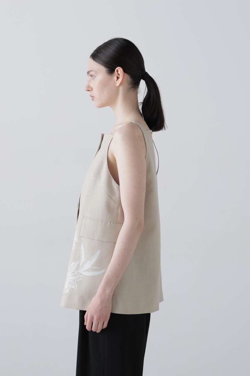 【アドーア/ADORE】のドライハイブリッドブラウス 人気、トレンドファッション・服の通販 founy(ファニー) 　ファッション　Fashion　レディースファッション　Fashion for Women　トップス・カットソー　Cut & Sew Tops　キャミソール&ノースリーブ　Camisoles & Sleeveless Tops　シャツ・ブラウス・オフィスカジュアル　Elegant Blouses & Button-Ups　オックス　Oxford Fabric　ジャケット　Jacket, Outerwear　セットアップ　Set-Up, Coordinated Outfit　ノースリーブ　Sleeveless, No-Sleeve　フラワー　Flower, Floral　プリント　Print, Printed Pattern　マニッシュ　Mannish, Boyish　ミックス　Mix, Mixed Style　ラップ　Wrap, Wrap Design　ラバー　Rubber, Rubber Sole　新作・新入荷　New Arrivals / New In　other-5|ID: prp329100004896594 ipo3291000000036610882