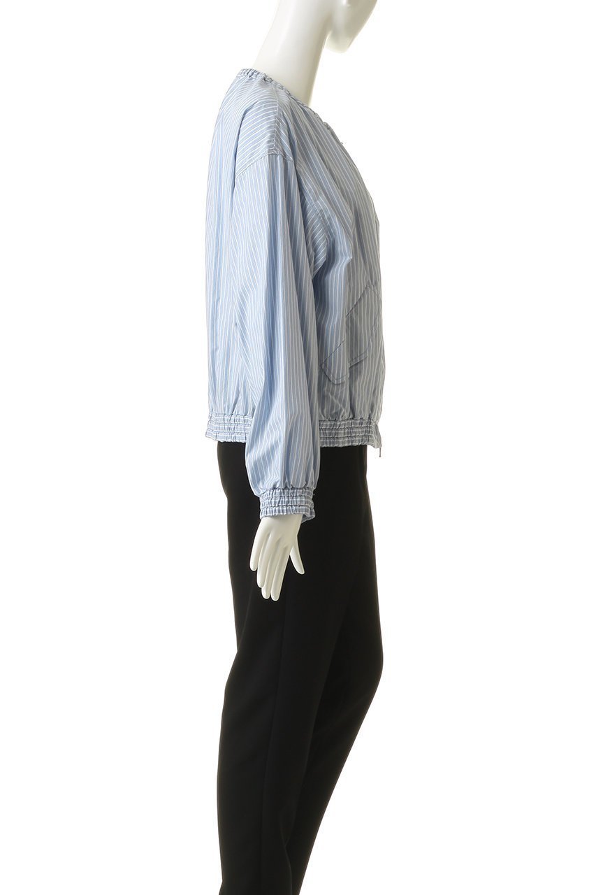 【エリオポール/heliopole】のストライプシャツブルゾン 人気、トレンドファッション・服の通販 founy(ファニー) 　ファッション　Fashion　レディースファッション　Fashion for Women　アウター　Coat / Outerwear Collection　レディースジャケット・軽アウター　Jackets　ブルゾンジャケット・スポーティアウター　Blouson Jackets　ギャザー　Gathered, Ruffled　ジャケット　Jacket, Outerwear　ストライプ　Stripe, Striped Pattern　フラップ　Flap, Flap Pocket　ブルゾン　Blouson, Bomber Jacket　ポケット　Pocket, Pocket Detail　新作・新入荷　New Arrivals / New In　春　Spring　other-3|ID: prp329100004896606 ipo3291000000036610945