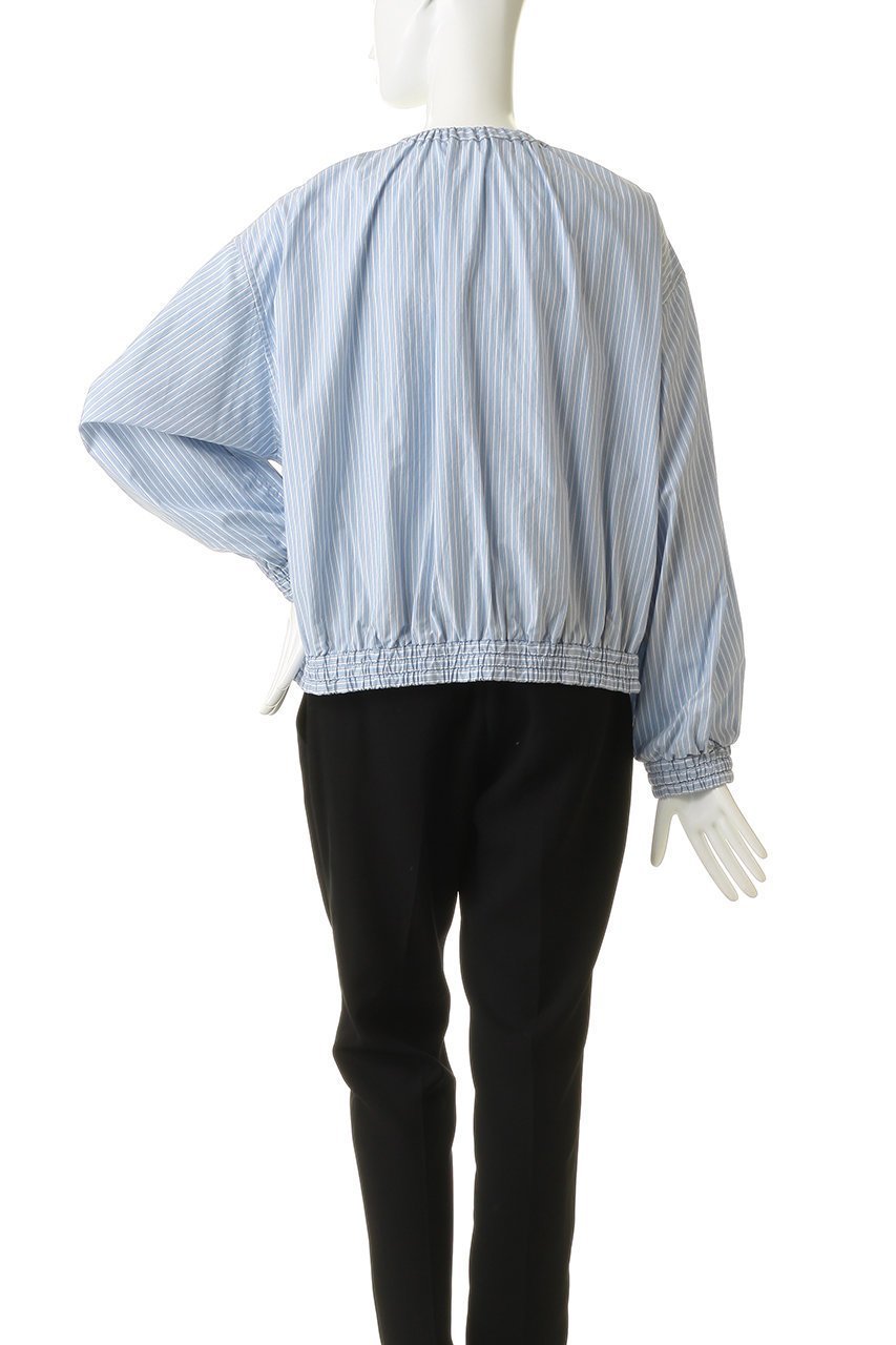 【エリオポール/heliopole】のストライプシャツブルゾン 人気、トレンドファッション・服の通販 founy(ファニー) 　ファッション　Fashion　レディースファッション　Fashion for Women　アウター　Coat / Outerwear Collection　レディースジャケット・軽アウター　Jackets　ブルゾンジャケット・スポーティアウター　Blouson Jackets　ギャザー　Gathered, Ruffled　ジャケット　Jacket, Outerwear　ストライプ　Stripe, Striped Pattern　フラップ　Flap, Flap Pocket　ブルゾン　Blouson, Bomber Jacket　ポケット　Pocket, Pocket Detail　新作・新入荷　New Arrivals / New In　春　Spring　other-4|ID: prp329100004896606 ipo3291000000036610948