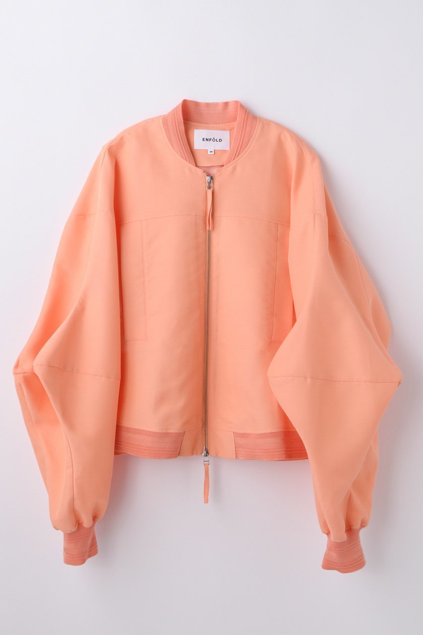 【エンフォルド/ENFOLD】のMONSTER SLEEVES BLOUSON インテリア・キッズ・メンズ・レディースファッション・服の通販 founy(ファウニー) 　ファッション　Fashion　レディースファッション　Fashion for Women　アウター　Coat / Outerwear Collection　レディースジャケット・軽アウター　Jackets　ブルゾンジャケット・スポーティアウター　Blouson Jackets　サークル　Circle, Round Design　ジャケット　Jacket, Outerwear　ドレープ　Drape, Draping Fabric　バランス　Balance, Style Balance　フォルム　Silhouette, Form　ブルゾン　Blouson, Bomber Jacket　今季　This Season, Current Season　オレンジ|ID: prp329100004896615 ipo3291000000036904771