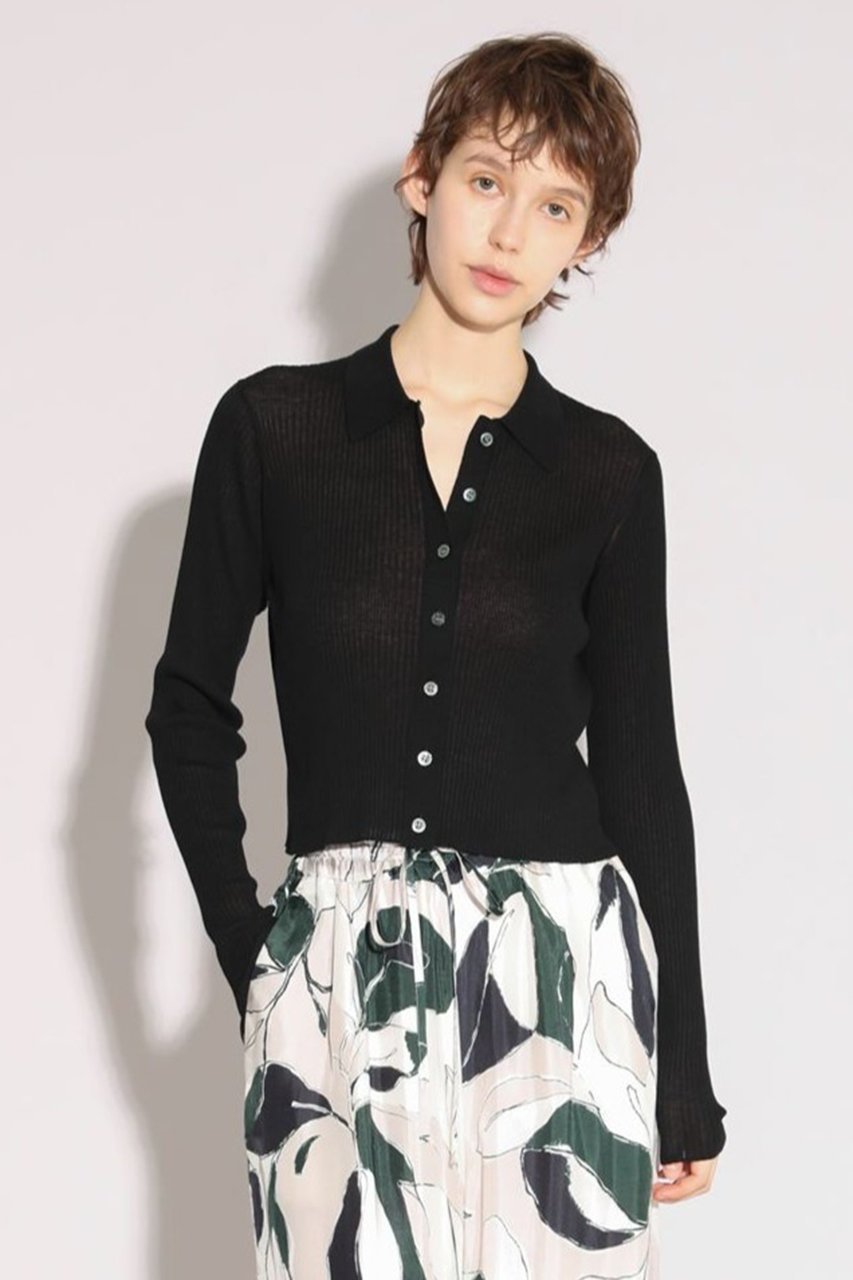 【サクラ/SACRA】のファインツイストコットンリネンリブカーディガン 人気、トレンドファッション・服の通販 founy(ファニー) 　ファッション　Fashion　レディースファッション　Fashion for Women　トップス・カットソー　Cut & Sew Tops　ニット　Knit Tops & Sweaters　カーディガン・羽織り　Layered Style Cardigans　おすすめ　Recommended / Our Picks　カーディガン　Cardigan, Knitwear　クロップド　Cropped, Short Length　コンパクト　Compact, Small Size　リラックス　Relax, Relaxed Fit　今季　This Season, Current Season　定番　Standard, Basic Item　新作・新入荷　New Arrivals / New In　other-8|ID: prp329100004896625 ipo3291000000036611115