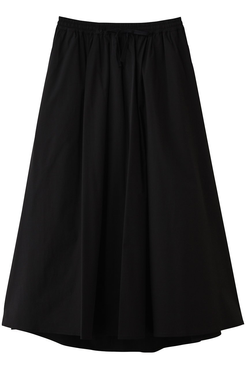 【エリオポール/heliopole】のソローストリングギャザースカート インテリア・キッズ・メンズ・レディースファッション・服の通販 founy(ファニー) 　ファッション　Fashion　レディースファッション　Fashion for Women　スカート　Skirts　ロングスカート　Long Skirts / Maxi & Midi Skirts　おすすめ　Recommended / Our Picks　ギャザー　Gathered, Ruffled　セットアップ　Set-Up, Coordinated Outfit　タフタ　Taffeta, Structured Fabric　フレア　Flare, Flared　ロング　Long, Long-Length　新作・新入荷　New Arrivals / New In　ブラック|ID: prp329100004896685 ipo3291000000036611515