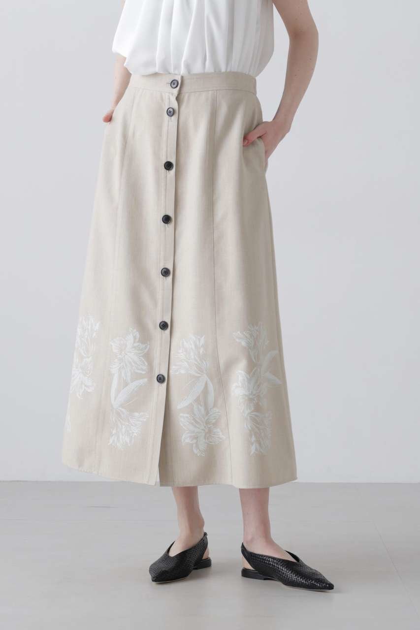 【アドーア/ADORE】のドライハイブリッドスカート 大人の最旬トレンドファッション＆コーディネート founy(ファウニー) 　ファッション　Fashion　レディースファッション　Fashion for Women　スカート　Skirts　ロングスカート　Long Skirts / Maxi & Midi Skirts　おすすめ　Recommended / Our Picks　オックス　Oxford Fabric　セットアップ　Set-Up, Coordinated Outfit　フレア　Flare, Flared　フロント　Front, Front Design　プリント　Print, Printed Pattern　ミックス　Mix, Mixed Style　ラバー　Rubber, Rubber Sole　ロング　Long, Long-Length　other-5|ID: prp329100004896695 ipo3291000000036611608